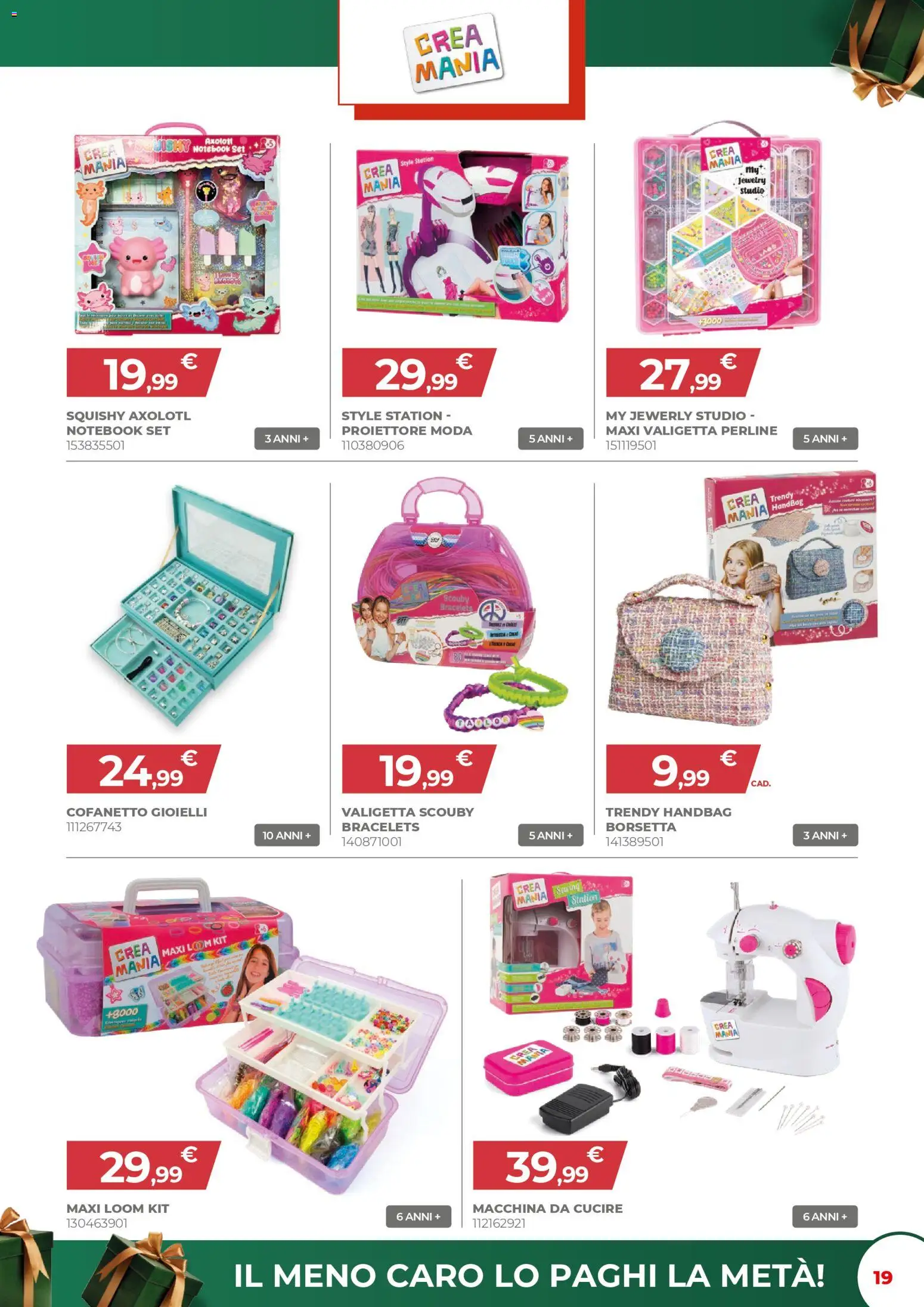 Volantino Toys Center del 02.12.2025 | Pagina: 19 | Prodotti: Notebook, Borsetta, Macchina da cucire, Valigetta
