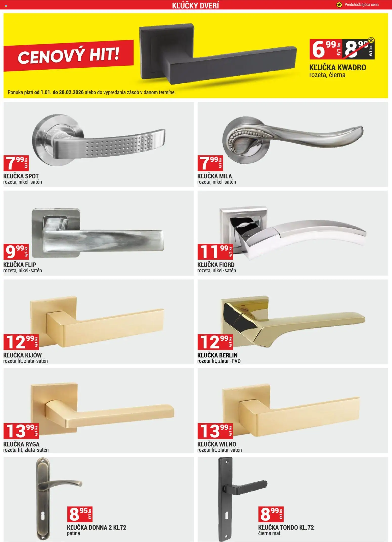 Nové Merkury Market akcie – leták je platný od 02.01.2026 | Strana: 3 | Produkty: Mila