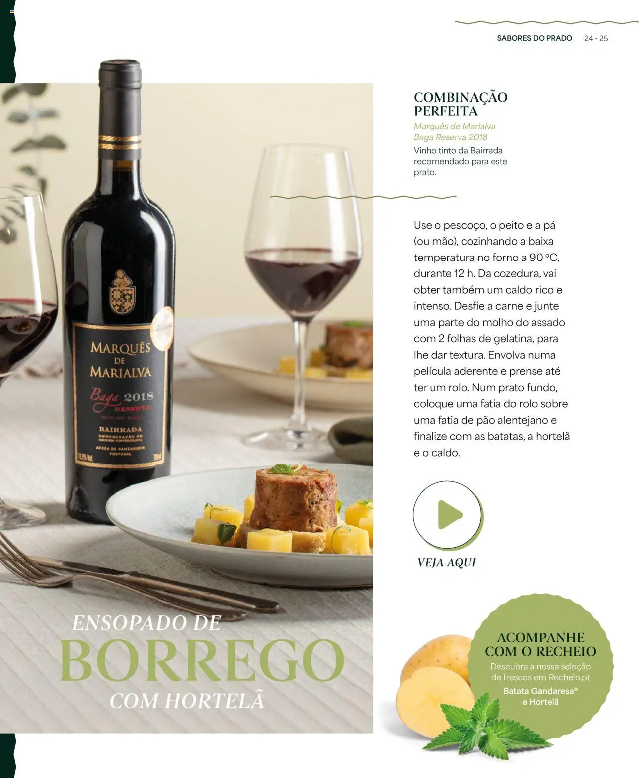 Recheio folheto │ válido de 24.04.2025 | Página: 25 | Produtos: Hortelã, Pão, Pá, Vinho tinto