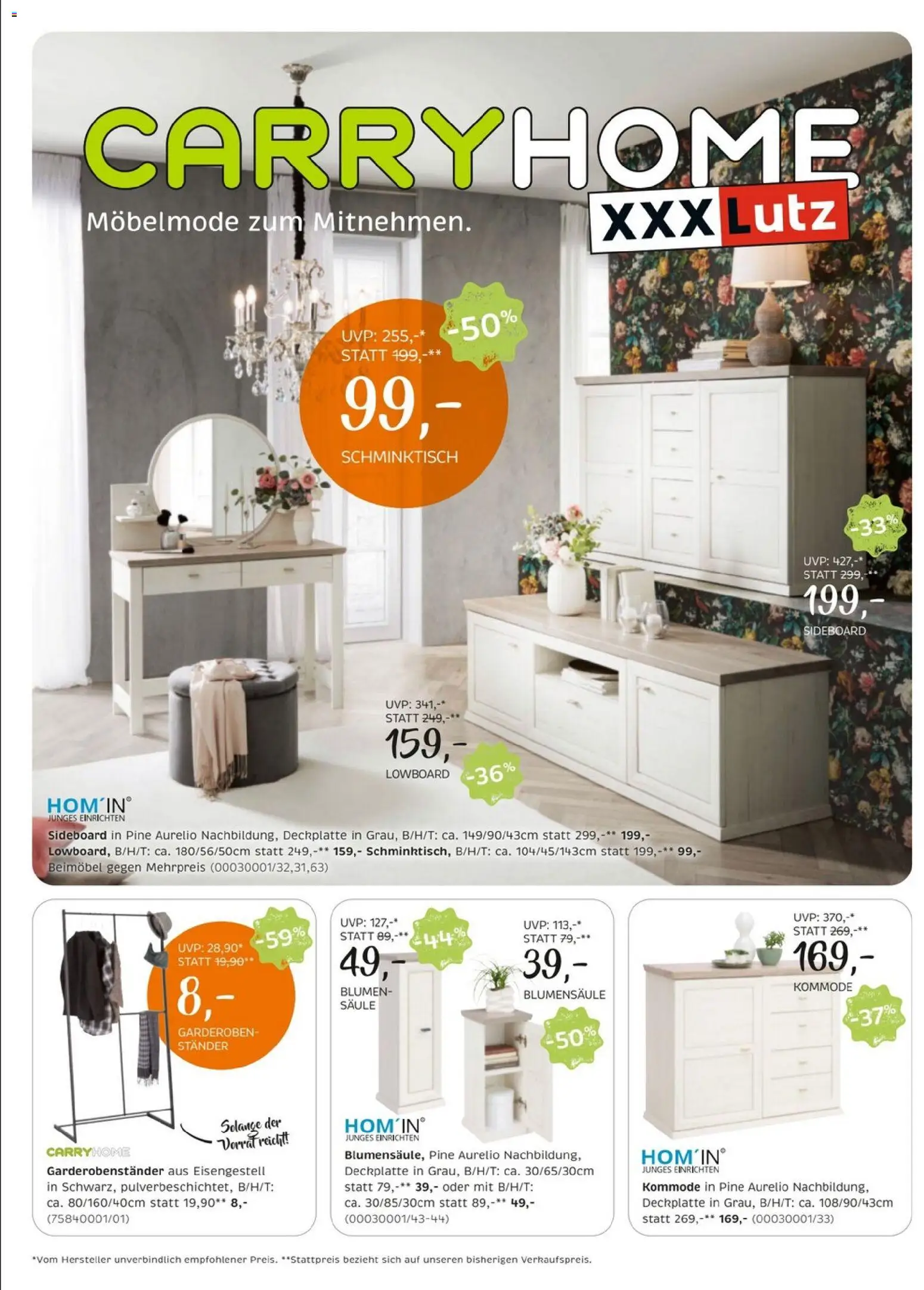 XXXLutz Carry Home gültig ab 18.11.2025 | Seite: 1 | Produkte: Kommode