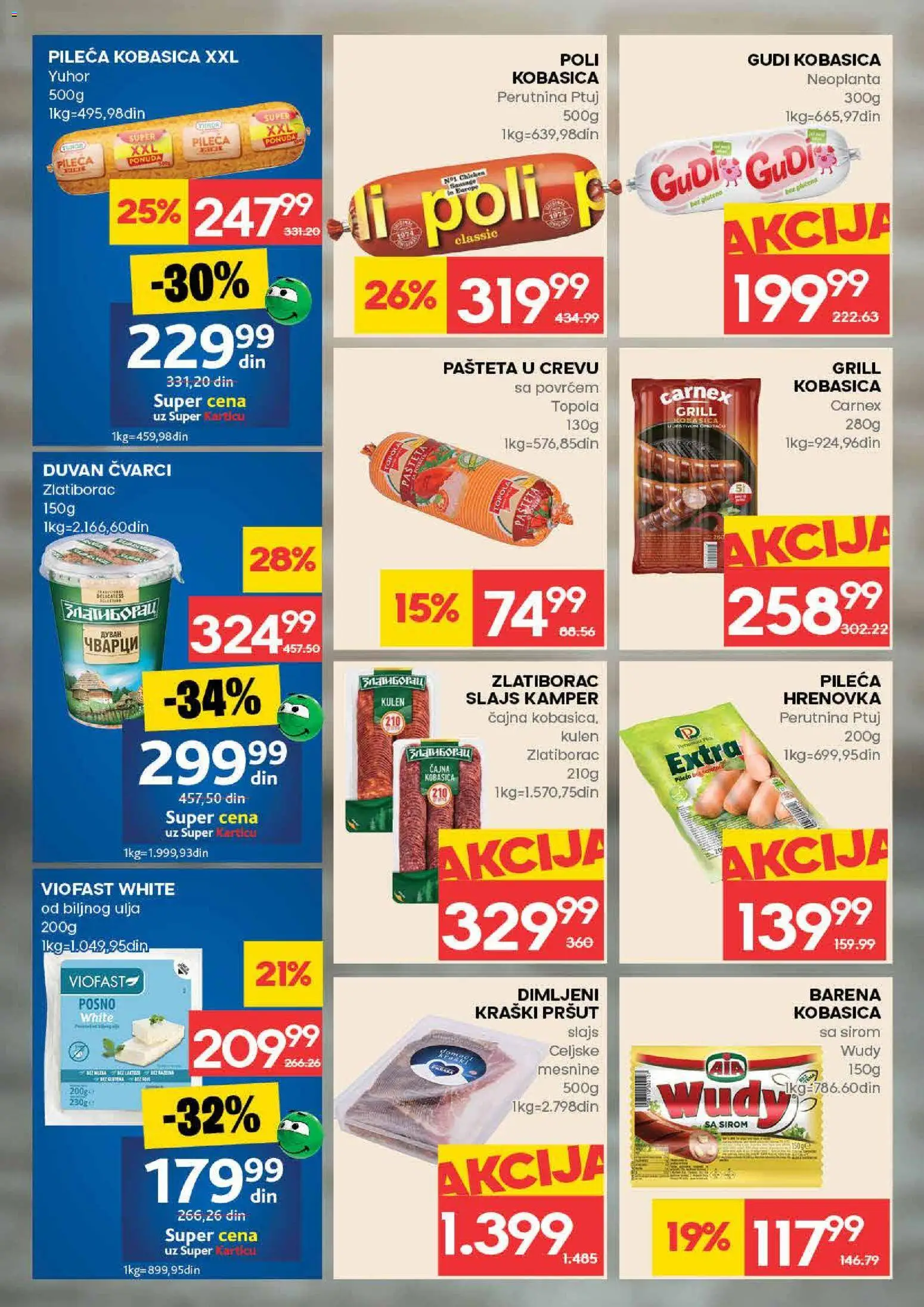 Roda katalog - važi od 26.02.2026 | Strana: 8 | Proizvode: Čvarci, Kulen, Kobasica, Pašteta