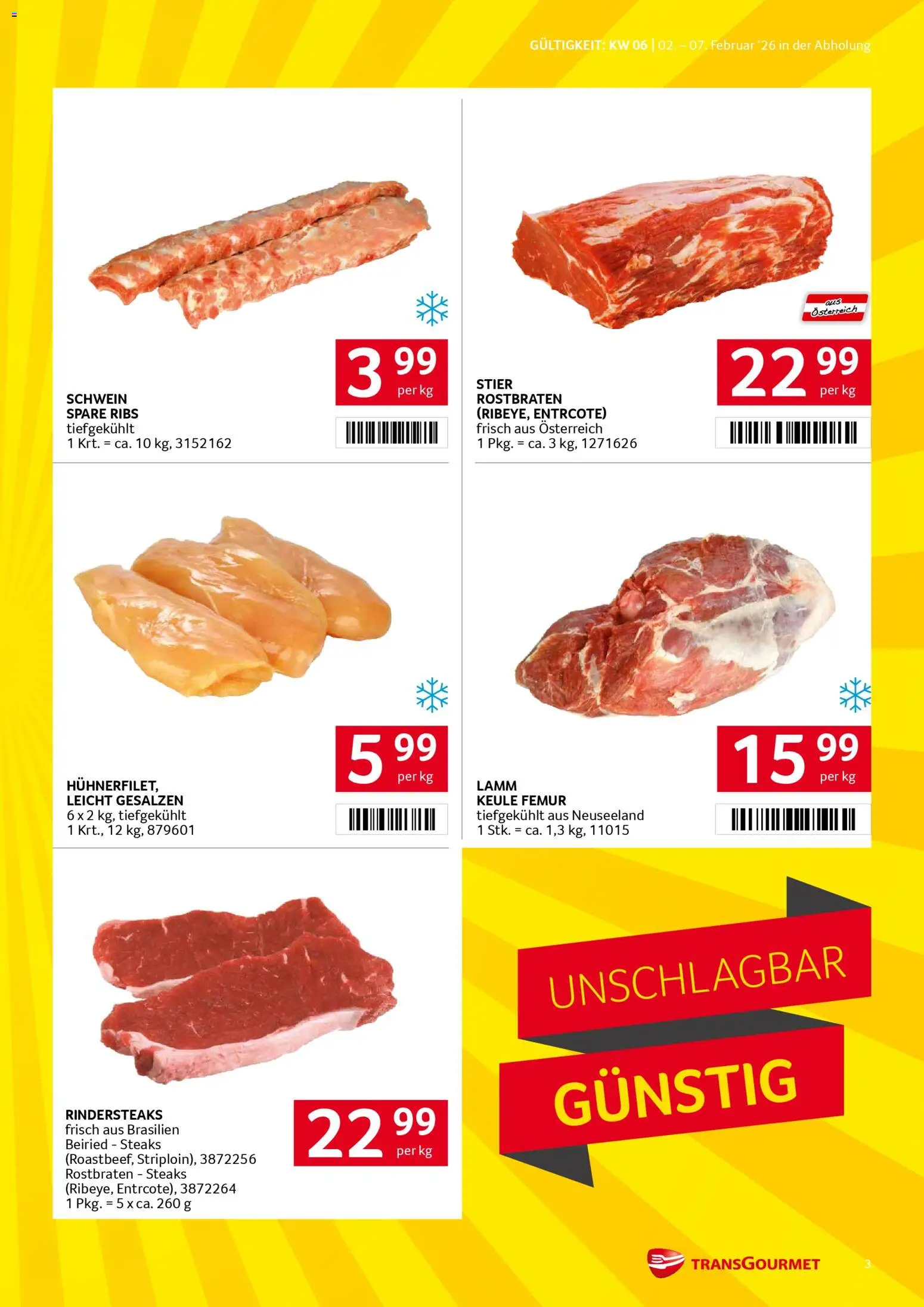 Transgourmet Flugblatt gültig ab 02.02.2026 | Seite: 3
