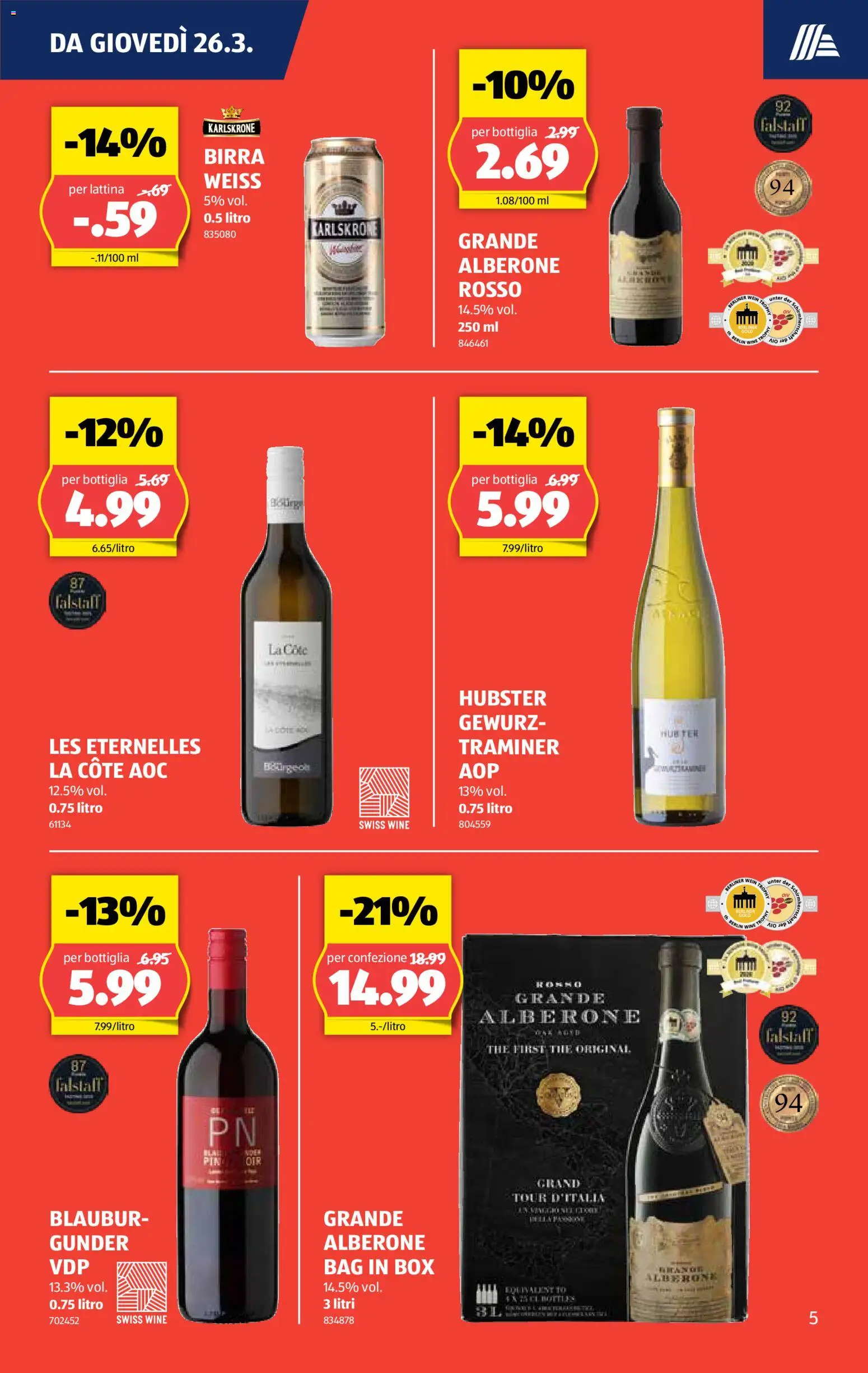Aldi aktionen IT – gültig ab 26.03.2026 | Seite: 6 | Produkte: Box, Wein