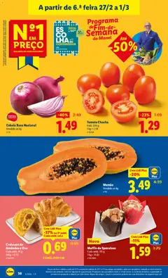 Pré-visualização Mamão, Papaya. Sold by kg. válido de 23.02.2026 | Página: 36