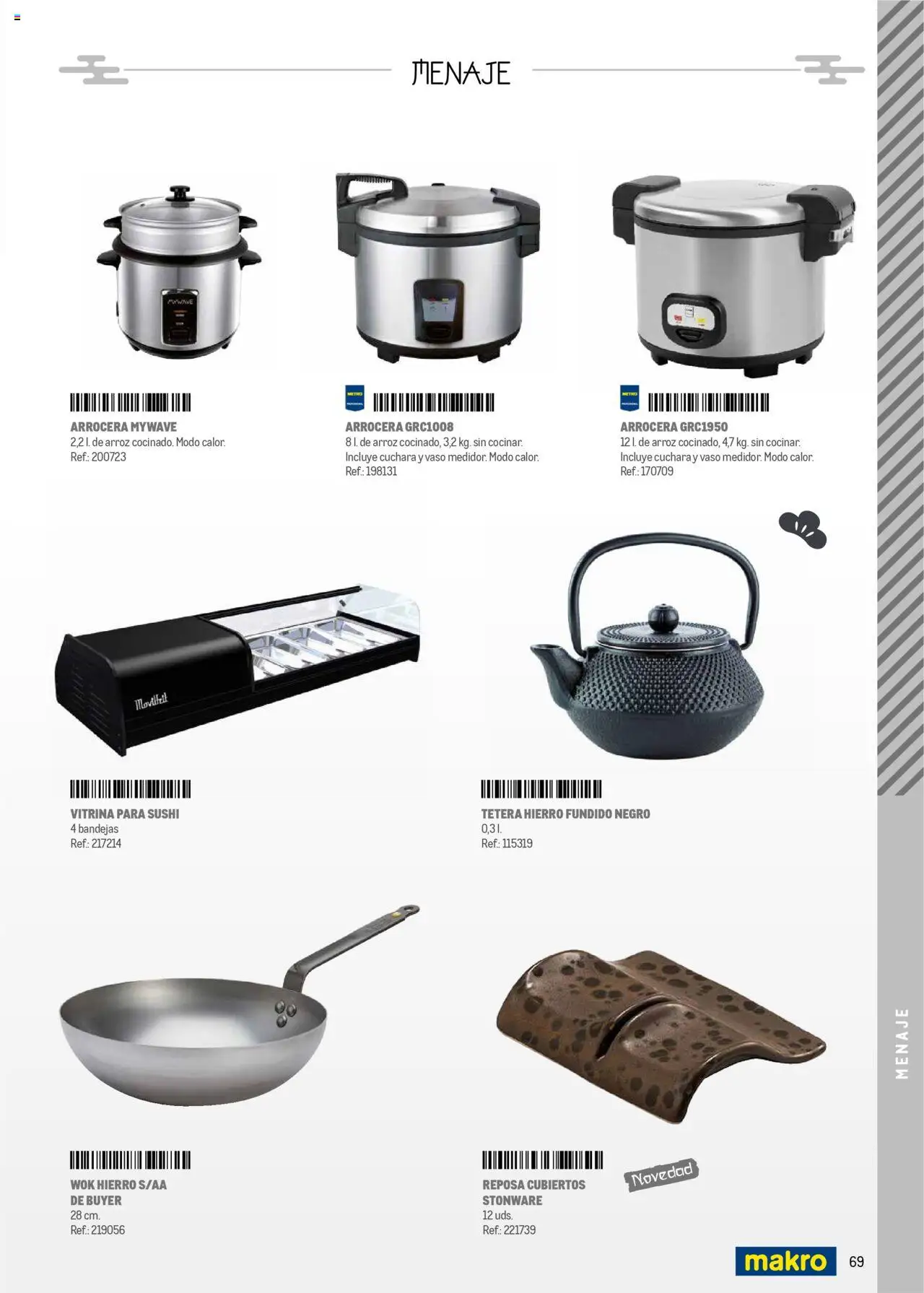 Makro - Cocina fusión asiática Prat │ válido desde el 04.06.2025 | Página: 69 | Productos: Tetera, Arroz, Σιδερώστρα