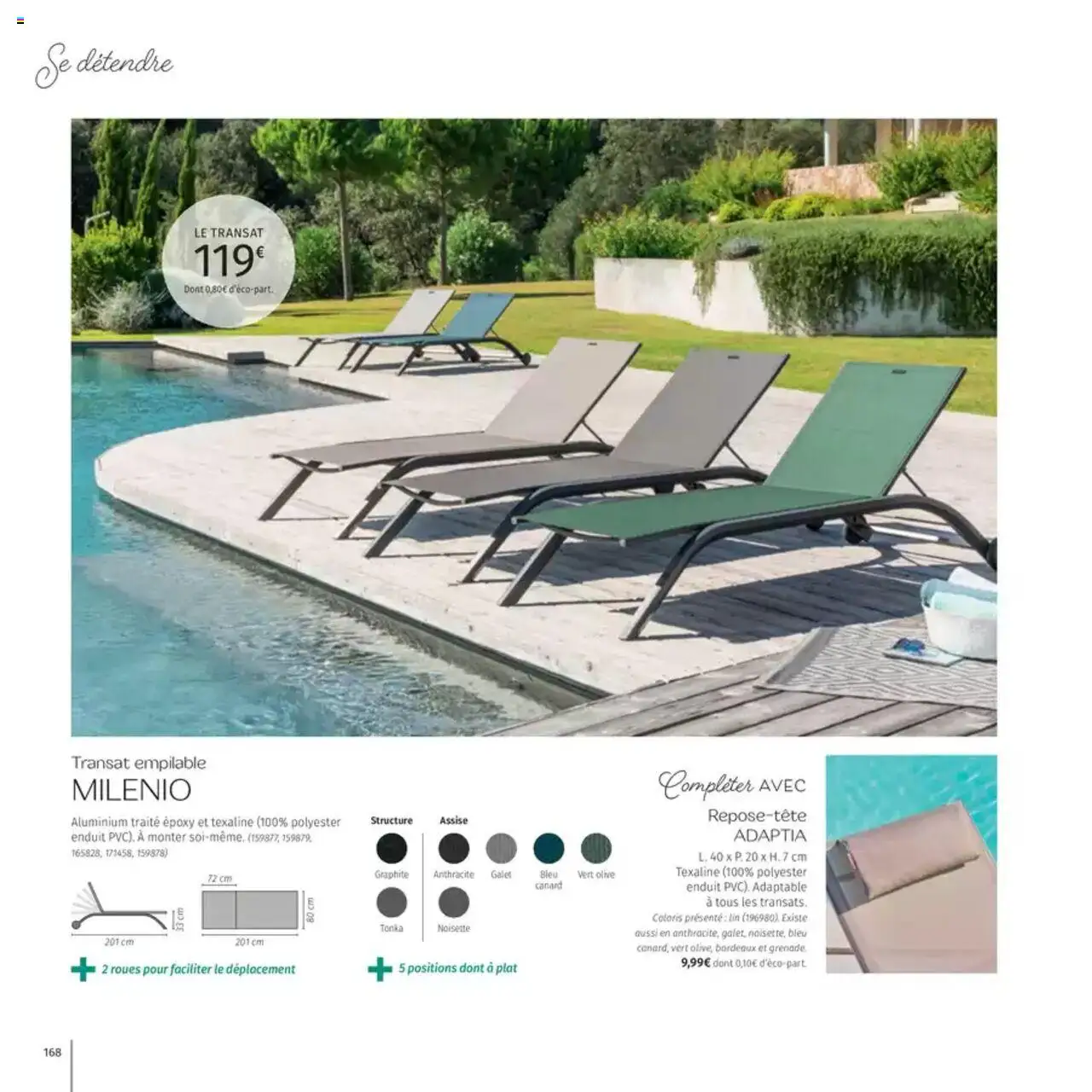  | Page: 168 | Produits: Noisette, Olive, Transat
