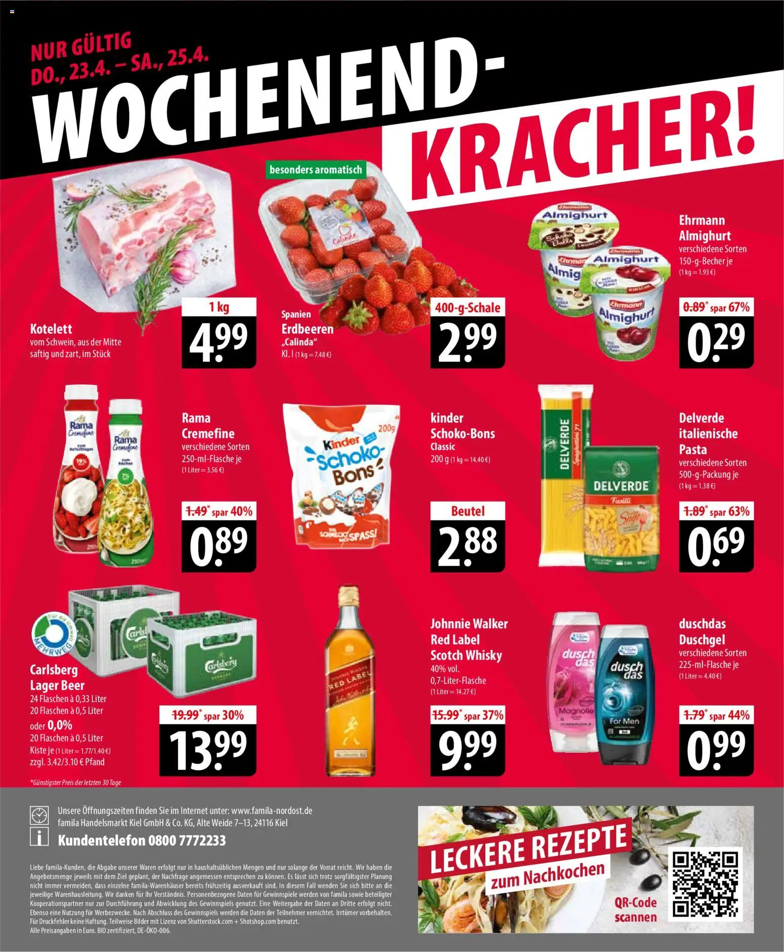 Famila Prospekt 	 – gültig ab 20.04.2026 | Seite: 24 | Produkte: Whisky, Rama, Rama cremefine, Duschgel