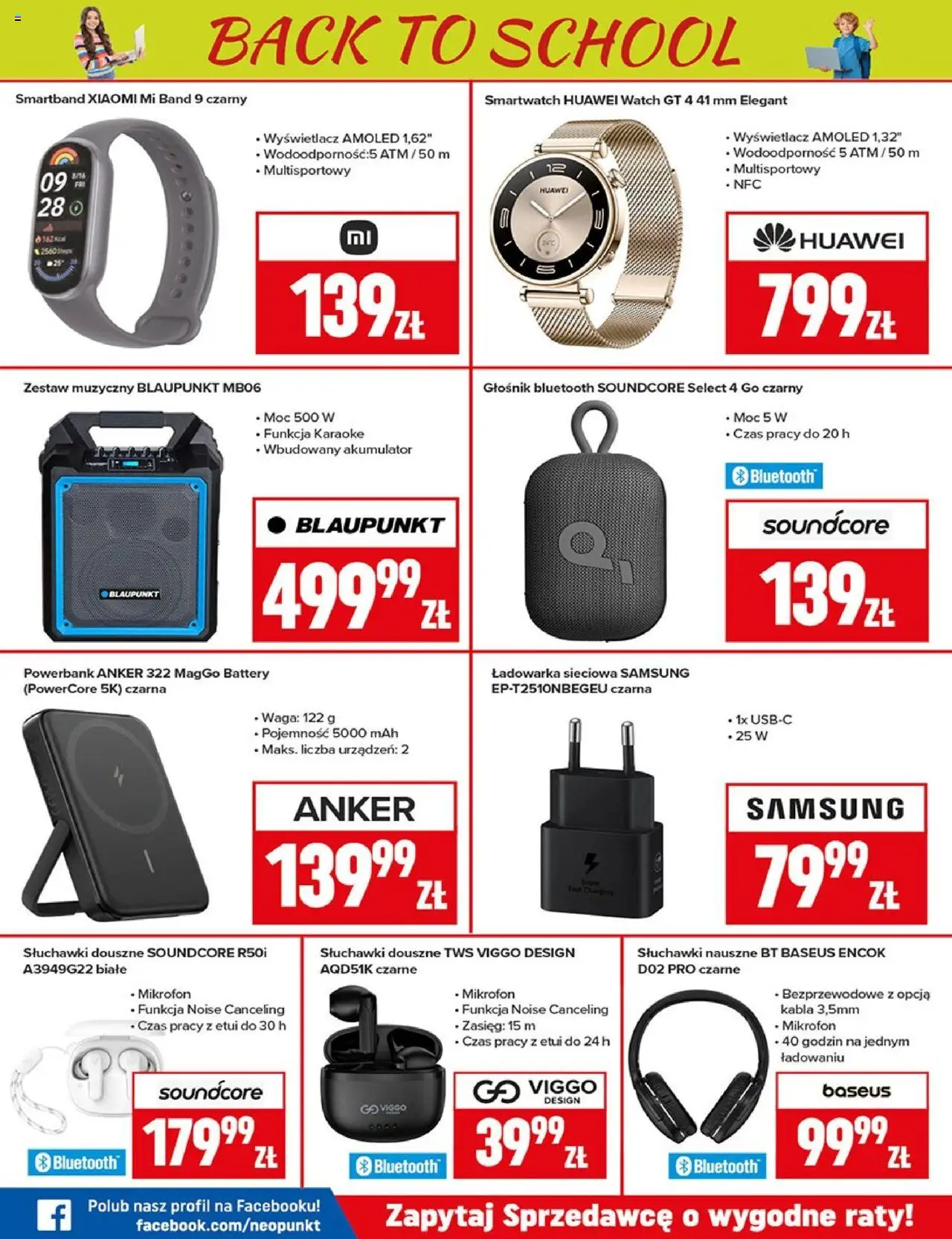 Neopunkt Gazetka od 18.08.2025 | Strona: 6 | Produkty: Słuchawki, Mikrofon, Waga, Smartband