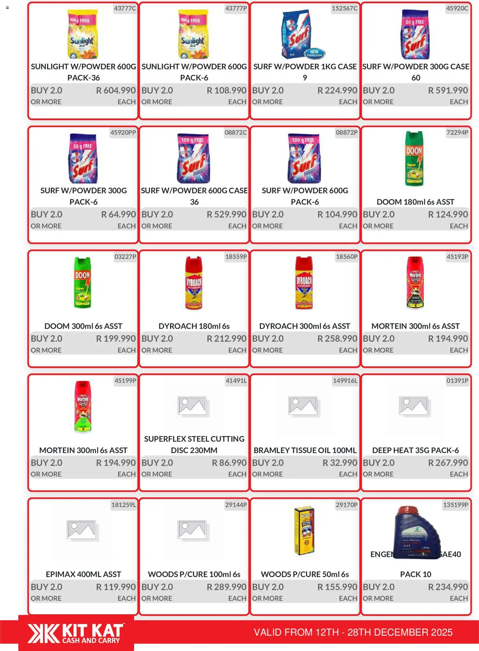 New KIT KAT Cash & Carry catalogue – valid from 12.12.2025 | Page: 28 | Products: Tissue oil, Case, Oil
