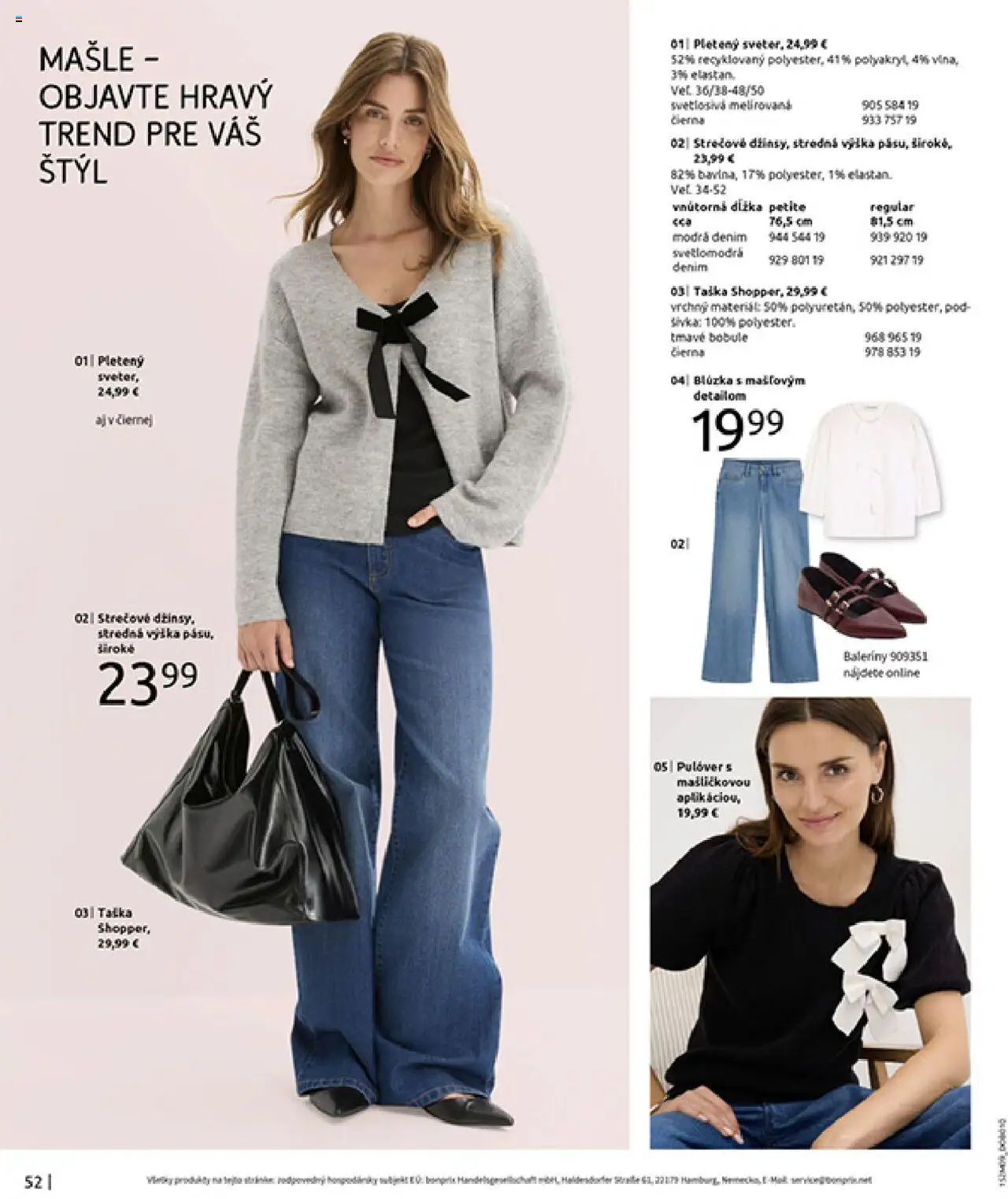 Nové Bonprix akcie – leták je platný od 14.10.2025 | Strana: 54 | Produkty: Blúzka