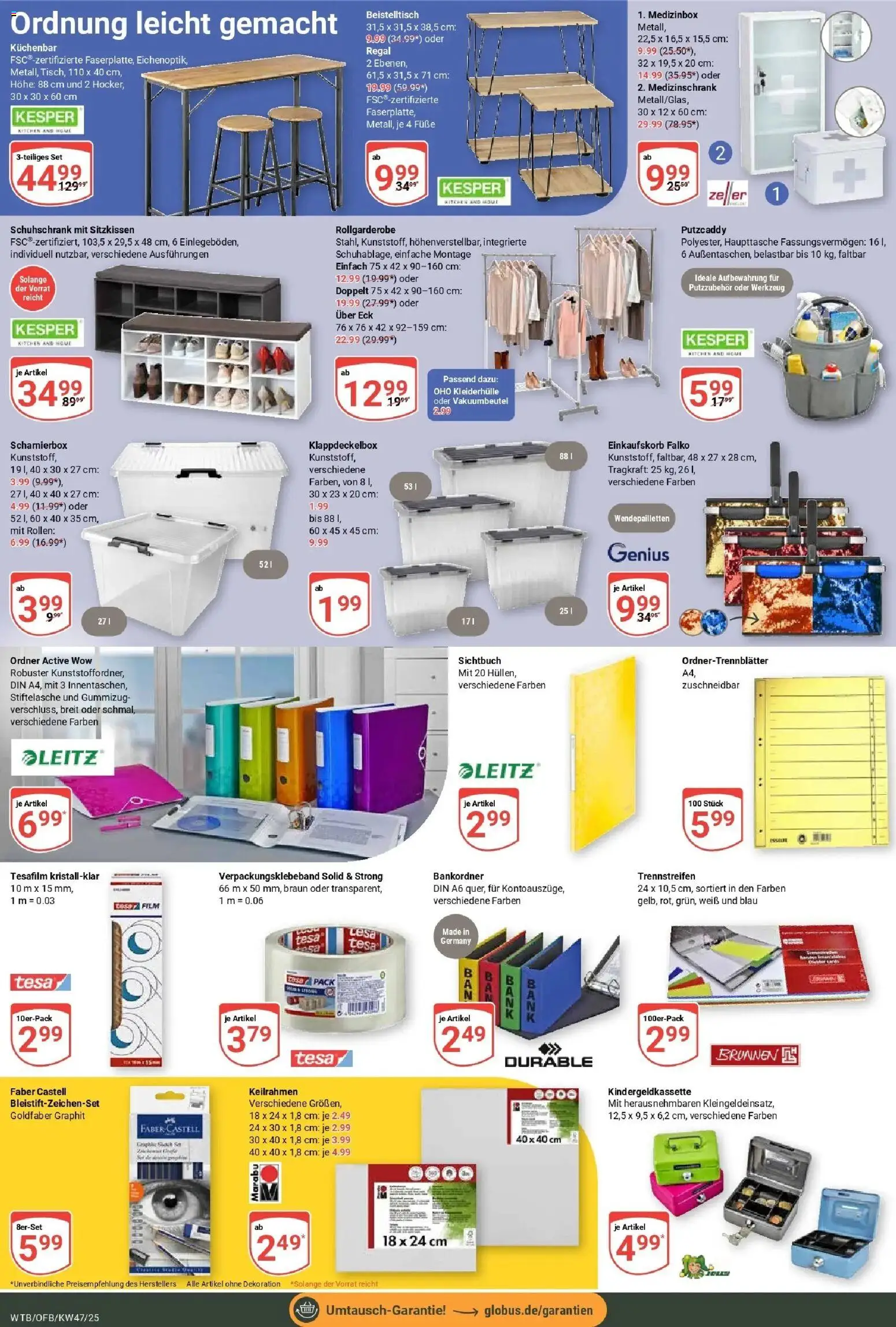 Globus prospekt Wächtersbach	 – gültig ab 17.11.2025 | Seite: 21 | Produkte: Beistelltisch, Regal