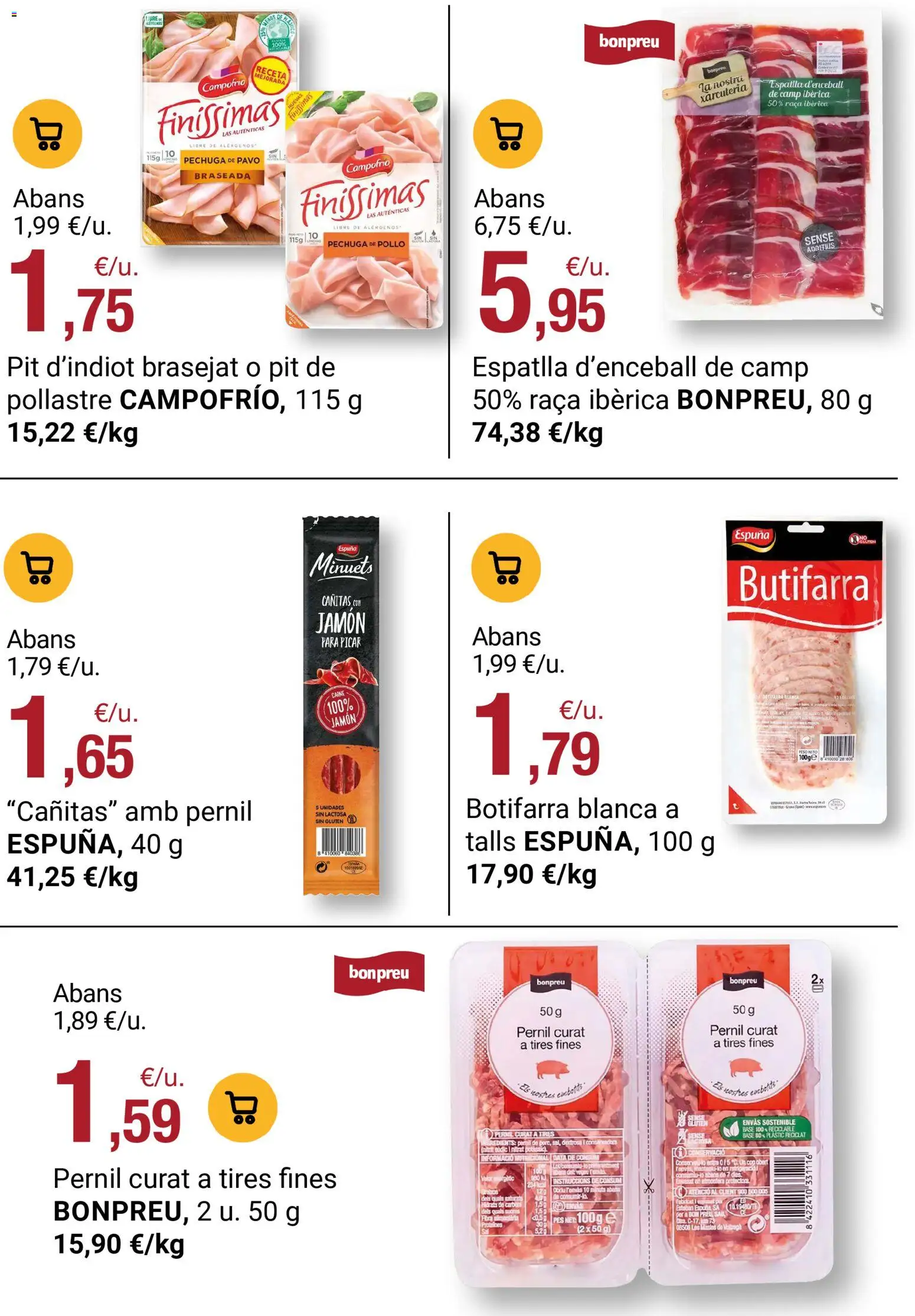 Bonpreu folleto │ válido desde el 08.04.2026 | Página: 80 | Productos: Jamón, Consola