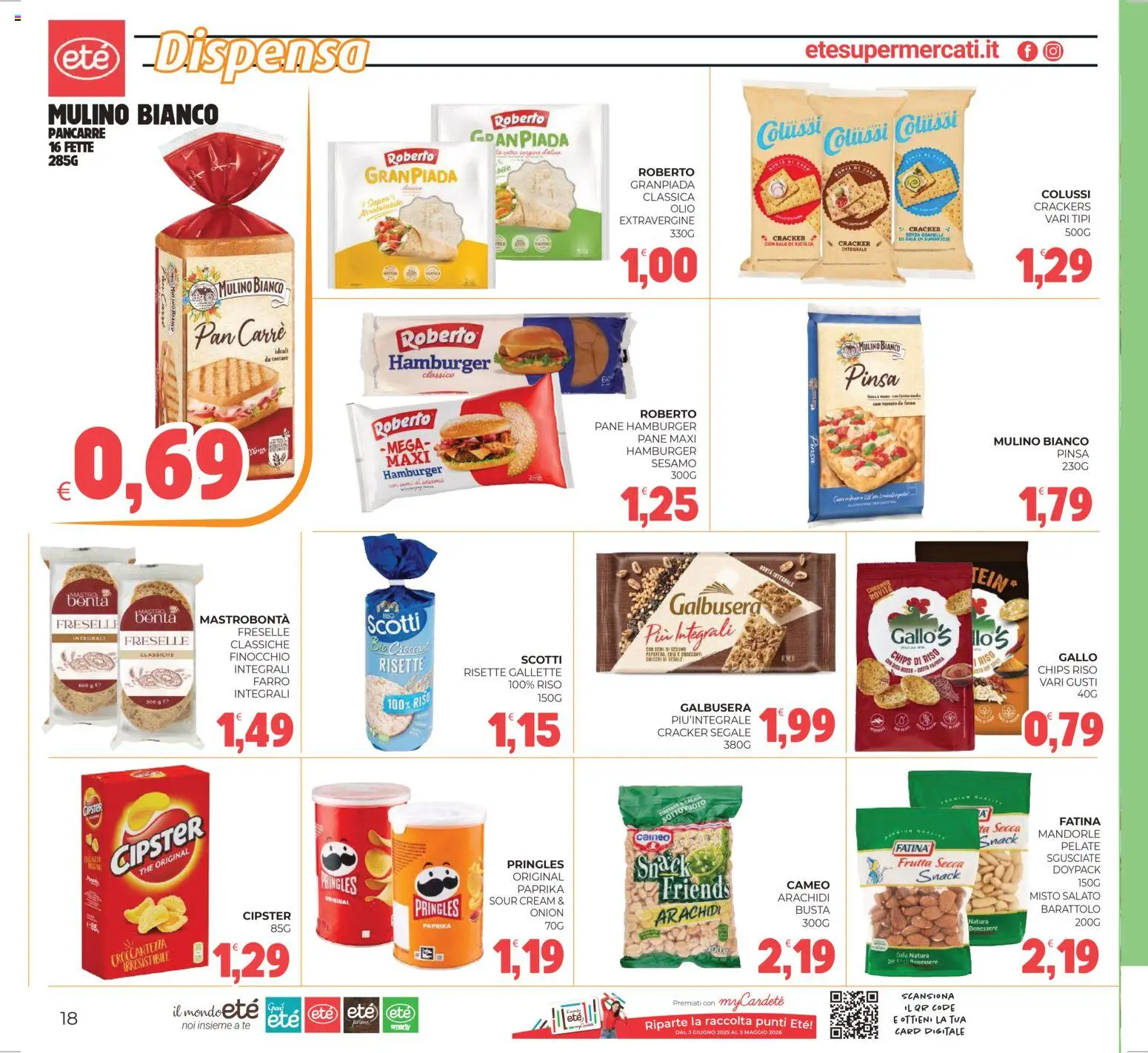 Volantino Eté del 16.01.2026 | Pagina: 18 | Prodotti: Riso, Olio, Crackers, Hamburger