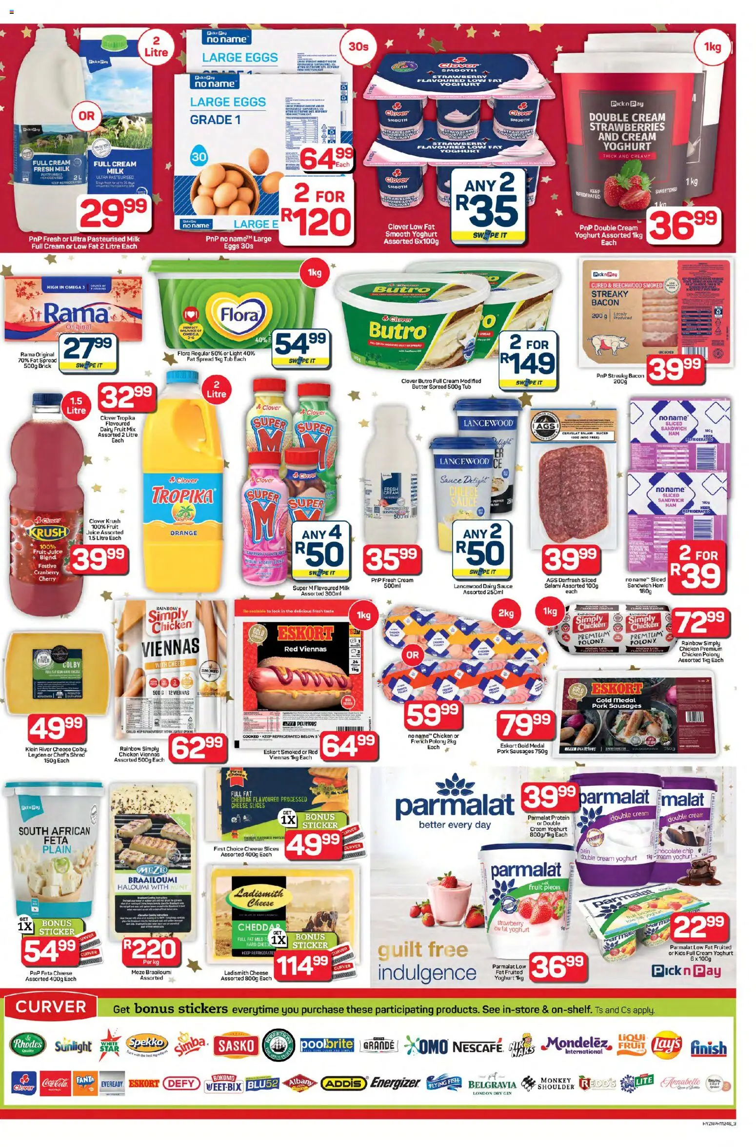 New Pick n Pay catalogue – valid from 15.12.2025 | Page: 3 | Products: Yoghurt, Butter, Chocolate, Cream