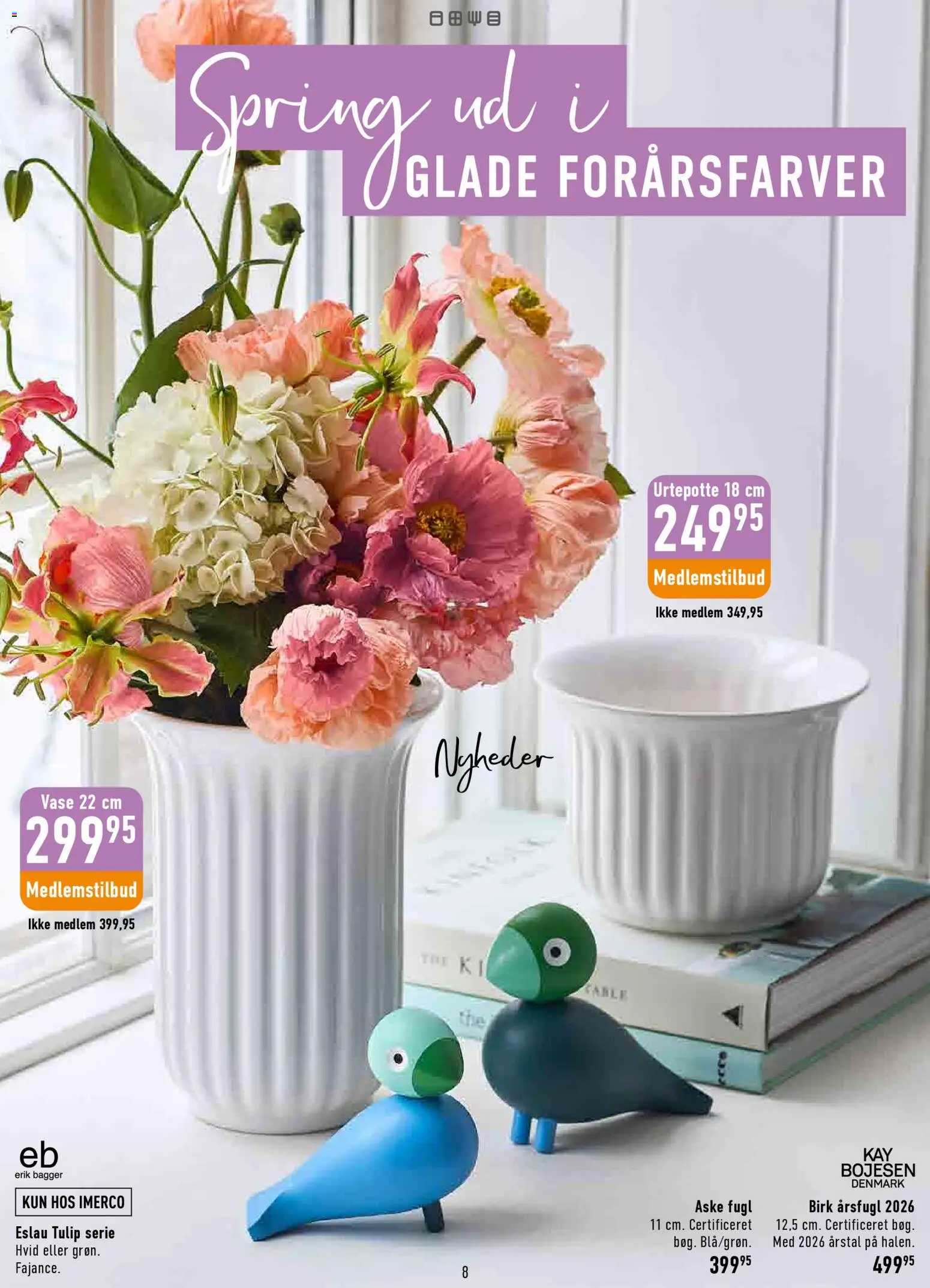 Imerco tilbudsavis – gyldig fra 20.03.2026 | Side: 8 | Produkter: Vase