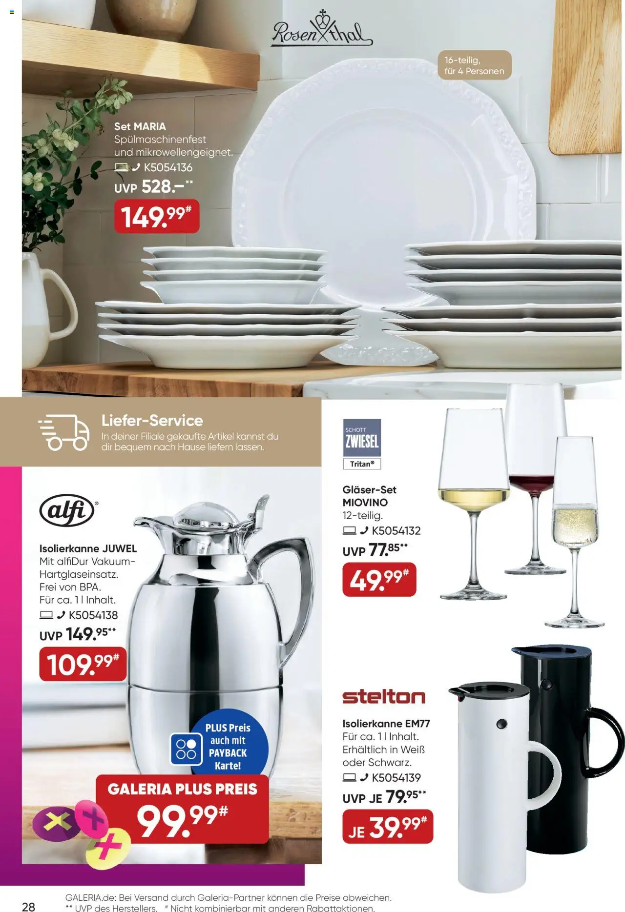 Galeria Karstadt Kaufhof Online-Prospekt – gültig ab 29.09.2025 | Seite: 28