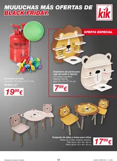 Vista previa KIK Black Friday válido desde el 17.11.2025 | Página: 13 | Productos: Audio, Mesa, Silla, Caja