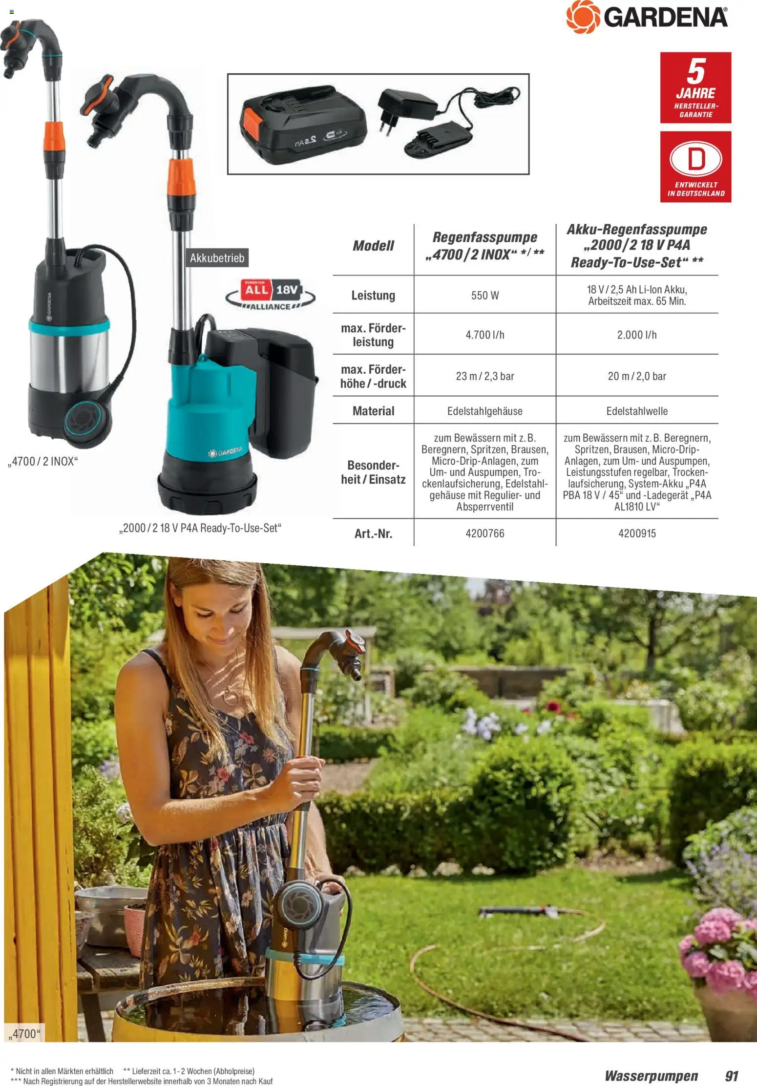 Toom Baumarkt Gartenpflege & Teich 2026 – gültig ab 20.02.2026 | Seite: 91 | Produkte: Ladegerät