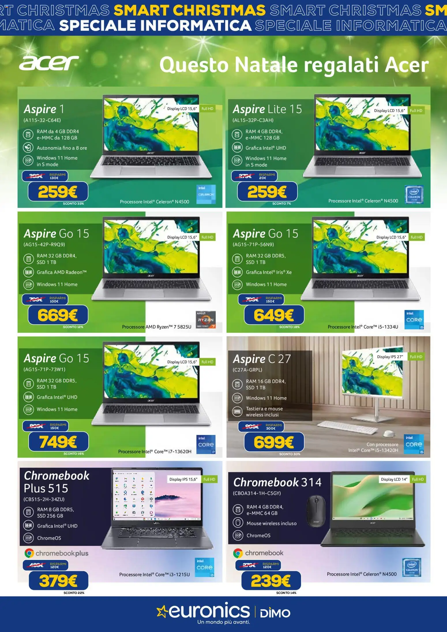 Volantino Euronics del 02.12.2025 | Pagina: 10 | Prodotti: Mouse, Tastiera