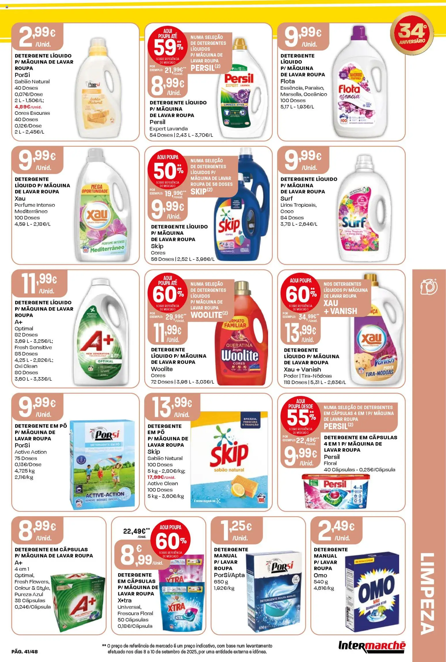 Intermarché folheto │ válido de 23.10.2025 | Página: 41 | Produtos: Máquina de lavar, Perfume, Pó, Detergente