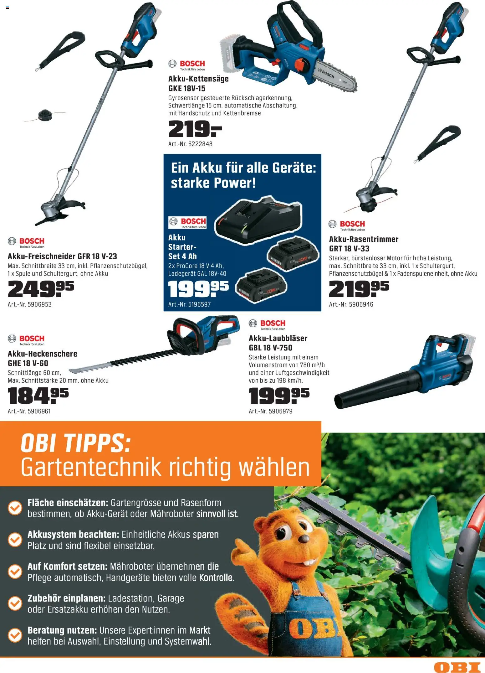 OBI - ALLES MACHBAR MIT OBI – gültig ab 07.04.2026 | Seite: 17 | Produkte: Ladegerät, Bosch