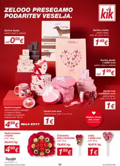 Kik katalog akcije – veljaven od 02.02.2026 | Stran: 3 | Izdelki: Bonboni, Škatle
