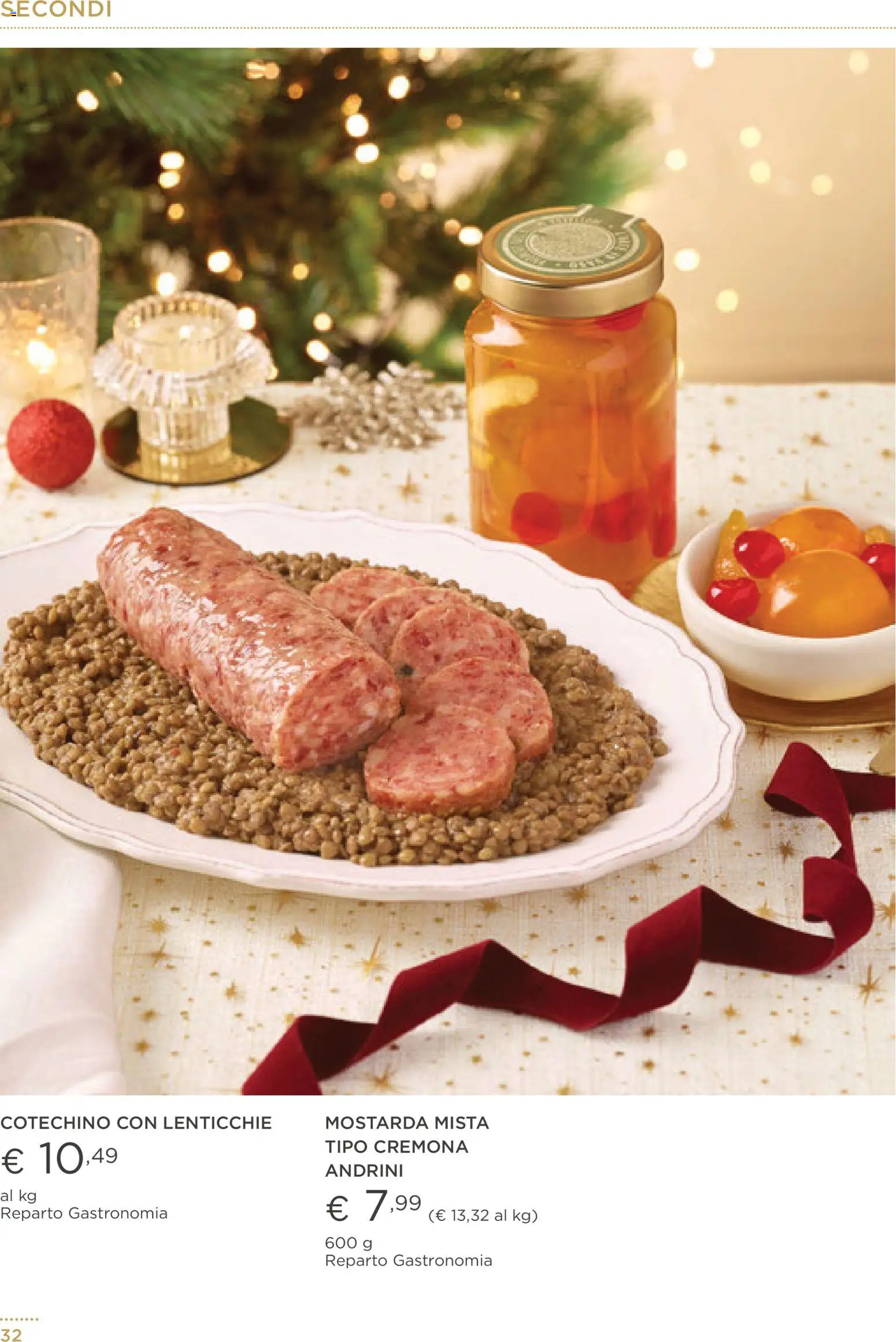 Volantino Esselunga S del 01.12.2025 | Pagina: 32 | Prodotti: Lenticchie, Cotechino