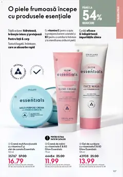Ofertele Oriflame valabile de la 23.12.2025 | Pagină: 107 | Produse: Gel de curățare, Cremă, Ulei, Cremă de mâini