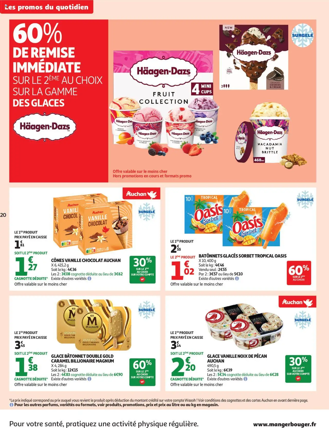  | Page: 20 | Produits: Glaces, Magnum glace, Cookies, Cônes