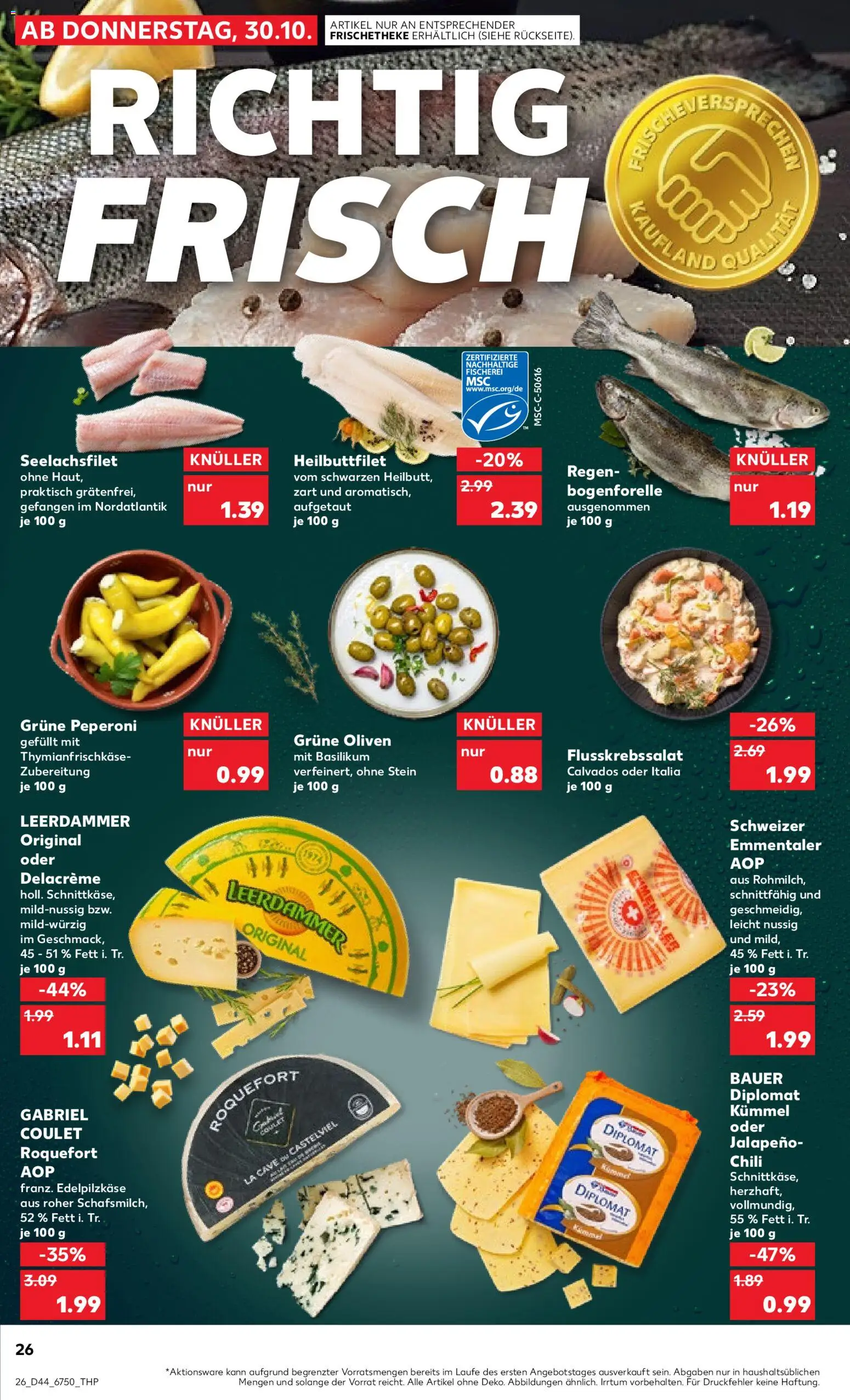 Kaufland prospekt Frankfurt (Oder)	 – gültig ab 30.10.2025 | Seite: 26 | Produkte: Leerdammer, Chili