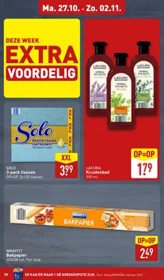 Aldi - Folder week 44 - Voorbeeld van een folder van Aldi, geldig van 27.10.2025 | Pagina: 19 | Producten: Kan, Oven, De oven, Papier