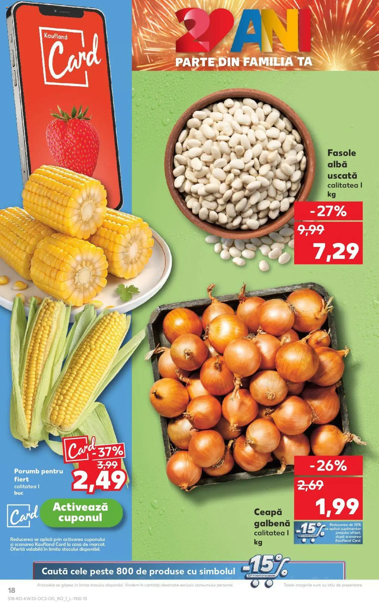 Catalog Kaufland - Alexandria – valabil de la 13.08.2025 | Pagină: 18 | Produse: Pește, Porumb, Fasole albă, Ceapă