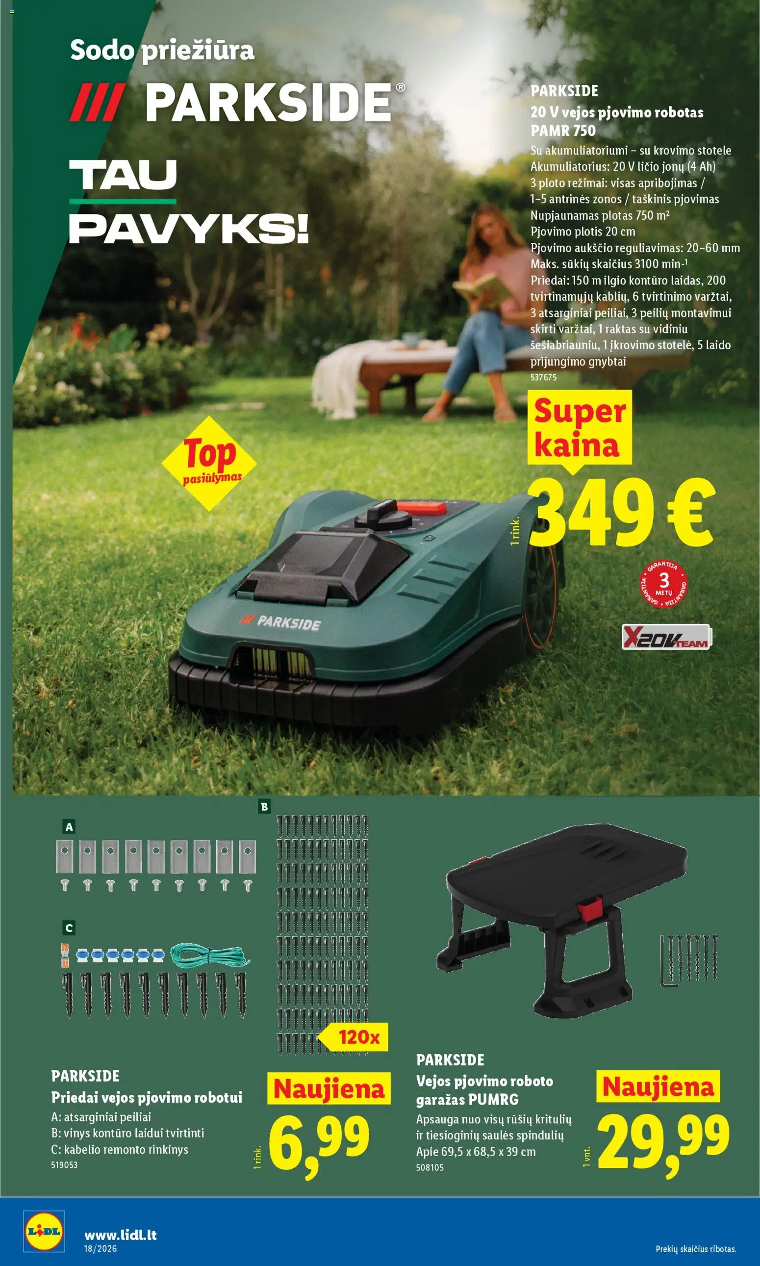 LIDL akcijos nuo 27.04.2026 | Puslapis: 24 | Prekių: Robotas, Akumuliatorius