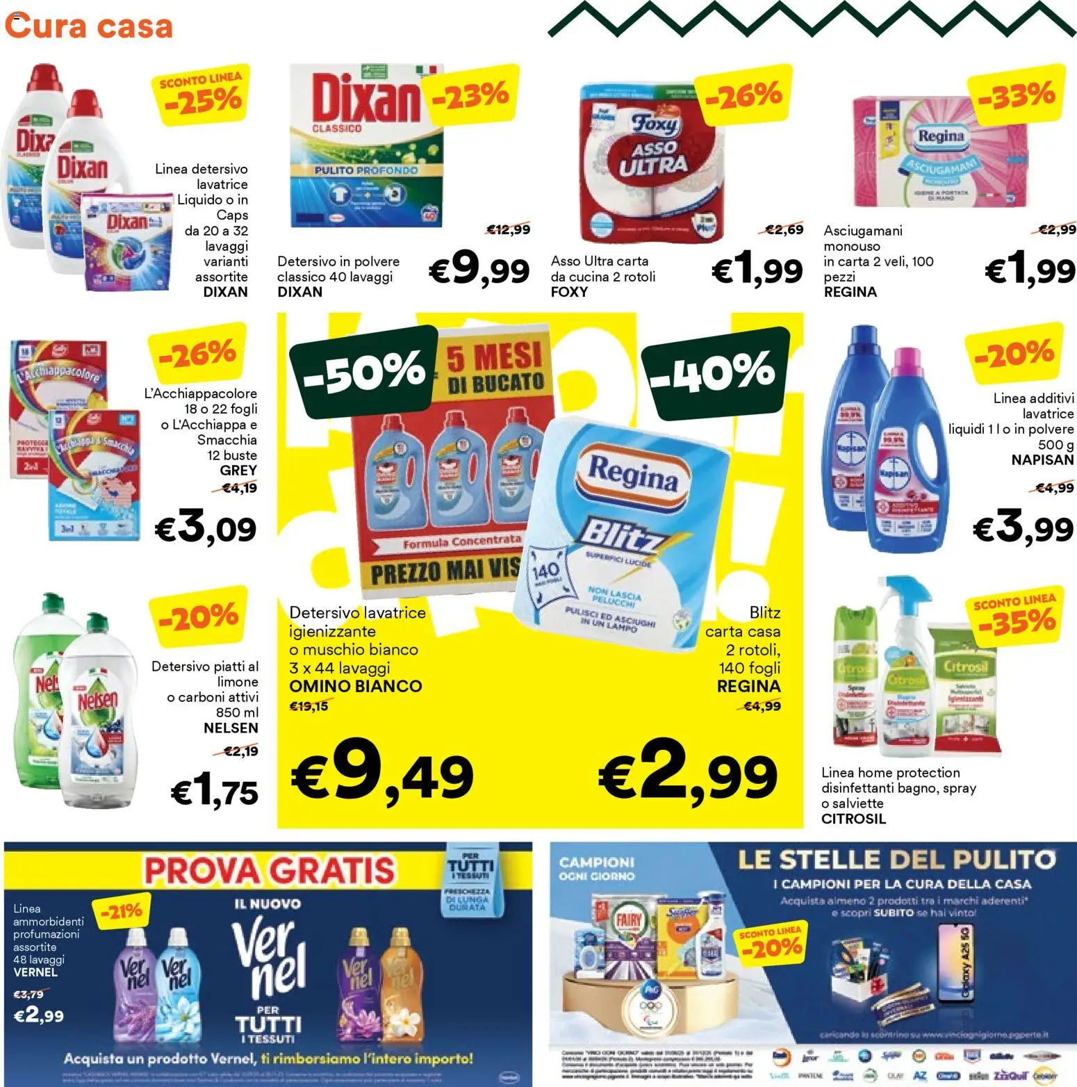 Volantino Unes del 22.10.2025 | Pagina: 14 | Prodotti: Detersivo in polvere, Limone, Lavatrice
