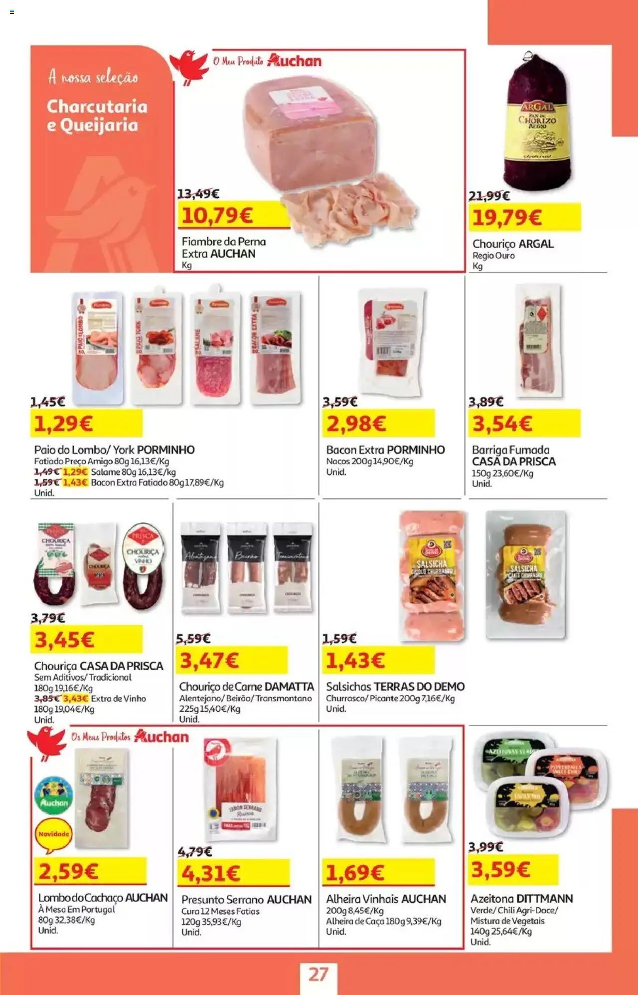 Auchan - Folheto Viagem e Praia │ válido de 02.06.2025 | Página: 27 | Produtos: Bacon, Mesa, Vinho, Chouriço