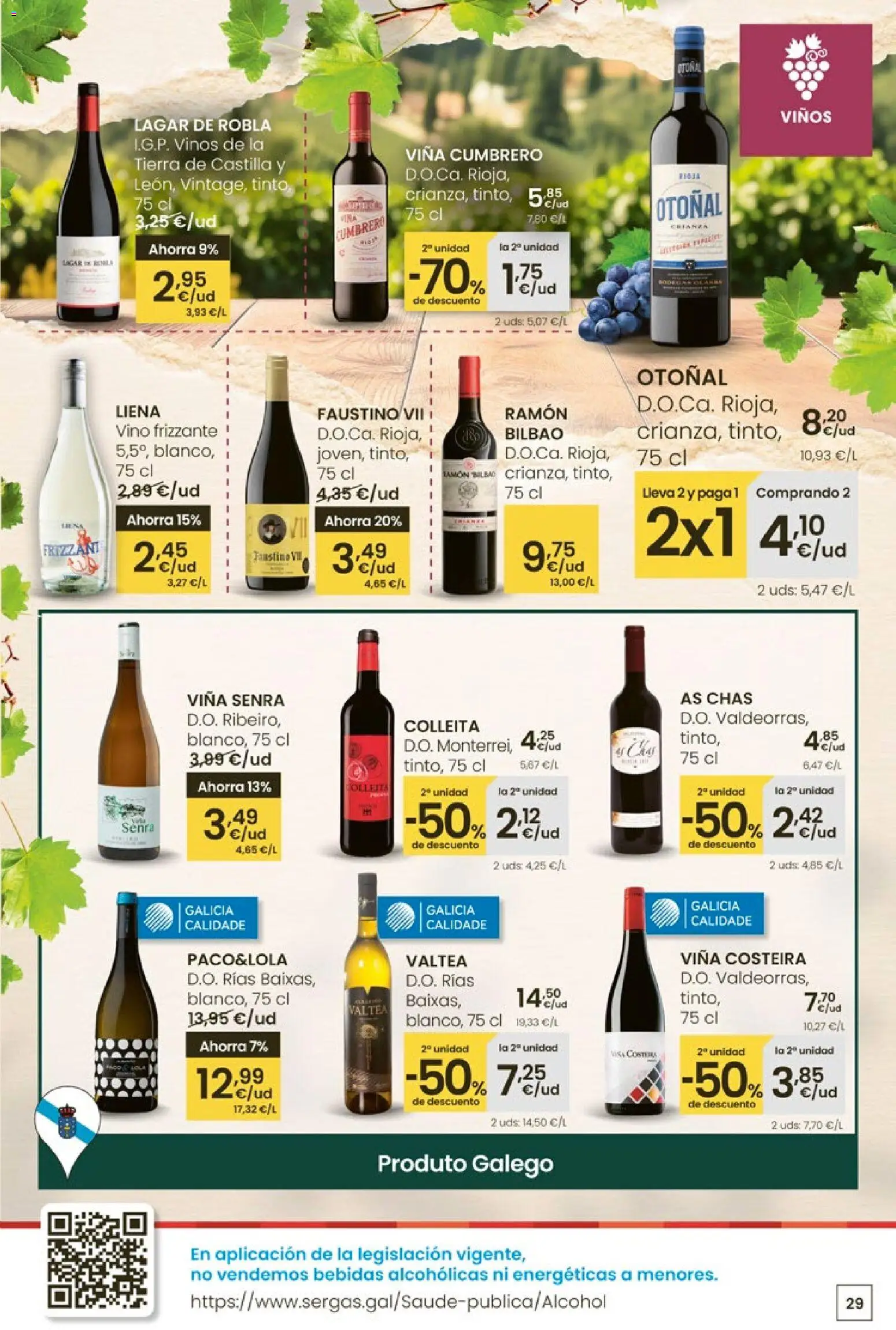 Eroski Quieres ahorrar conmigo │ válido desde el 16.04.2026 | Página: 29 | Productos: Vino