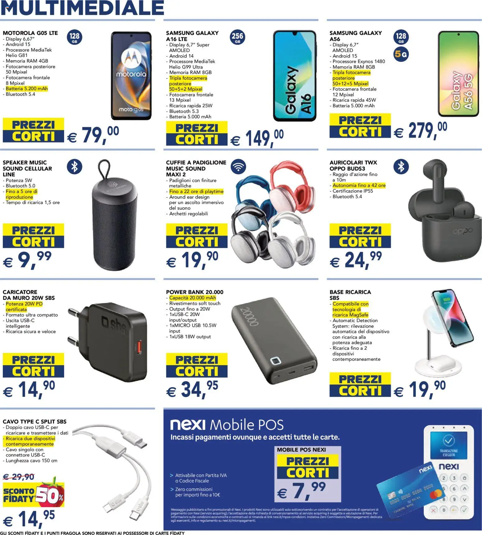 Volantino Esselunga S del 07.01.2026 | Pagina: 6 | Prodotti: Mobile, Connettore, Speaker, USB