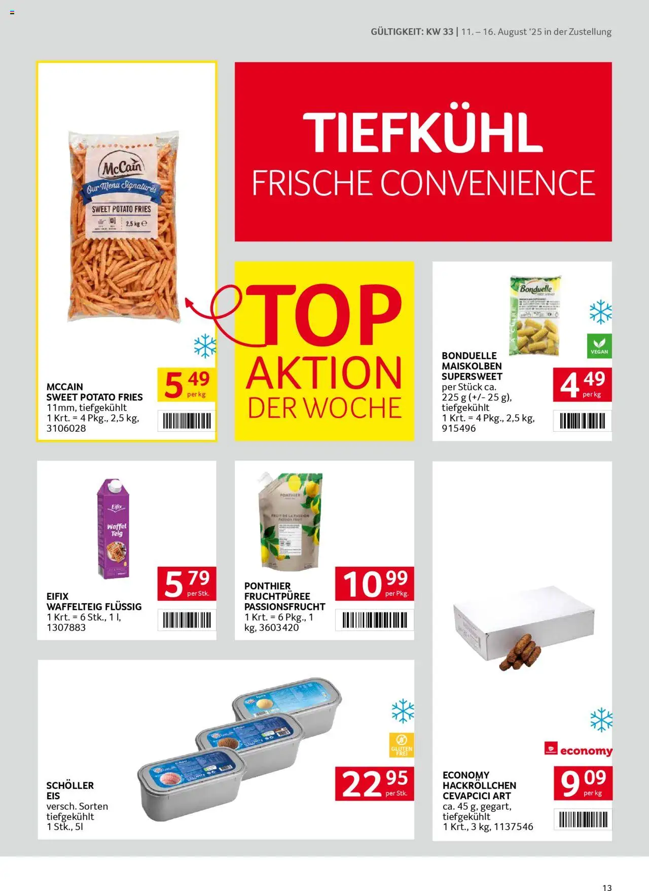 Transgourmet  Zustellaktion gültig ab 10.08.2025 | Seite: 13