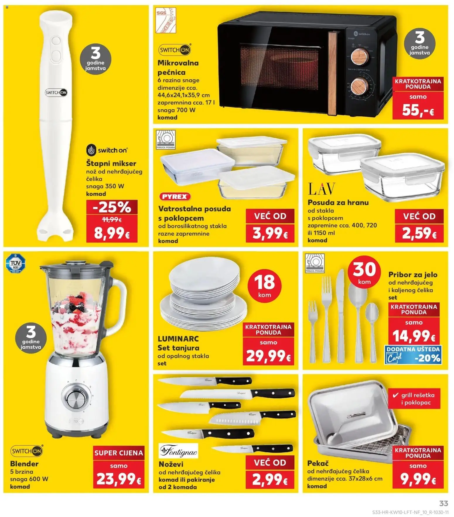 Kaufland katalog | vrijedi od 04.03.2026 | Stranica: 33 | Proizvodi: Mikser, Perilica posuđa, Nož, Pribor za jelo
