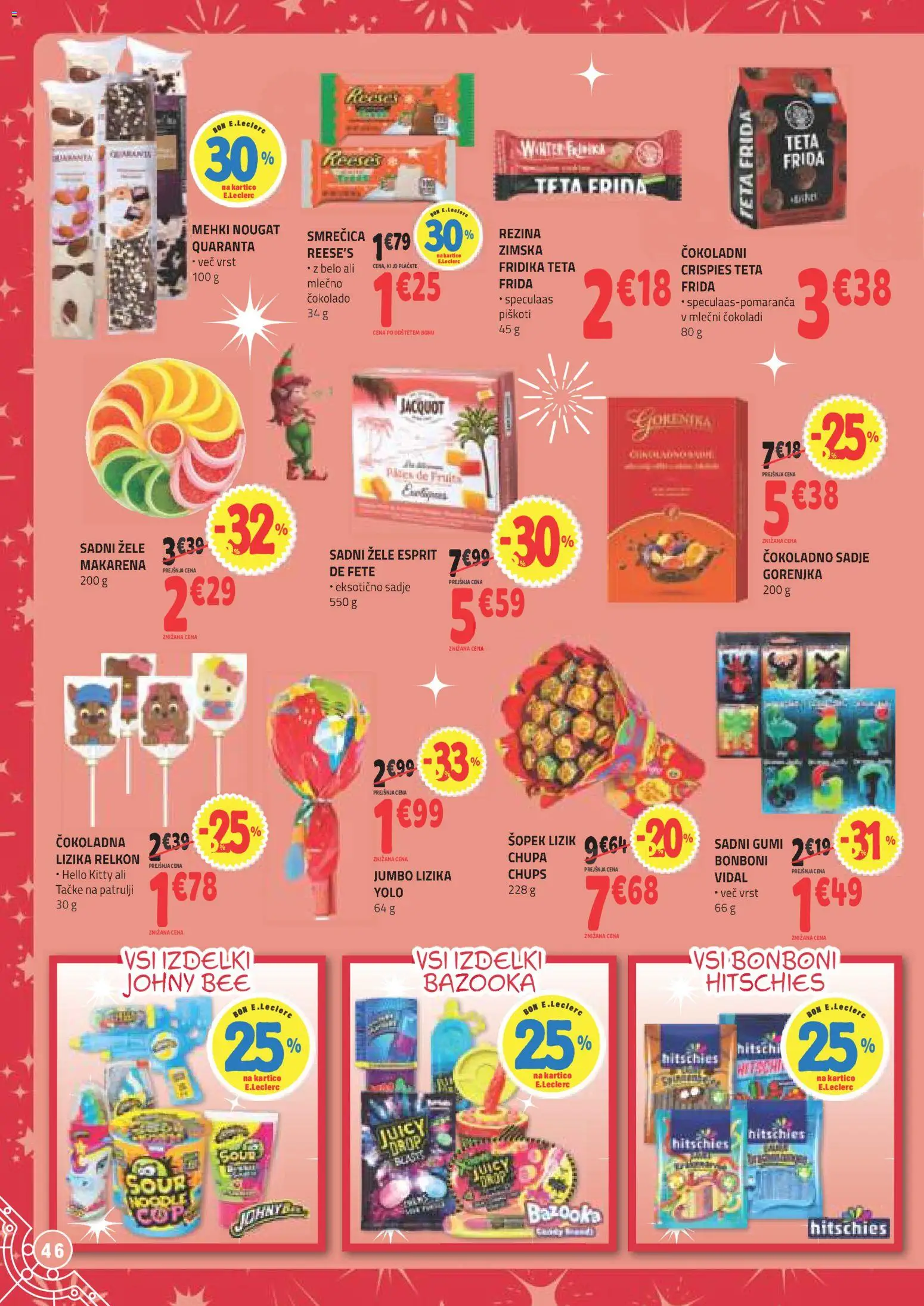 Novi E.leclerc katalog ponudbe – veljaven od 04.11.2025 | Stran: 8 | Izdelki: Bonboni, Šopek, Piskoti, Sadje