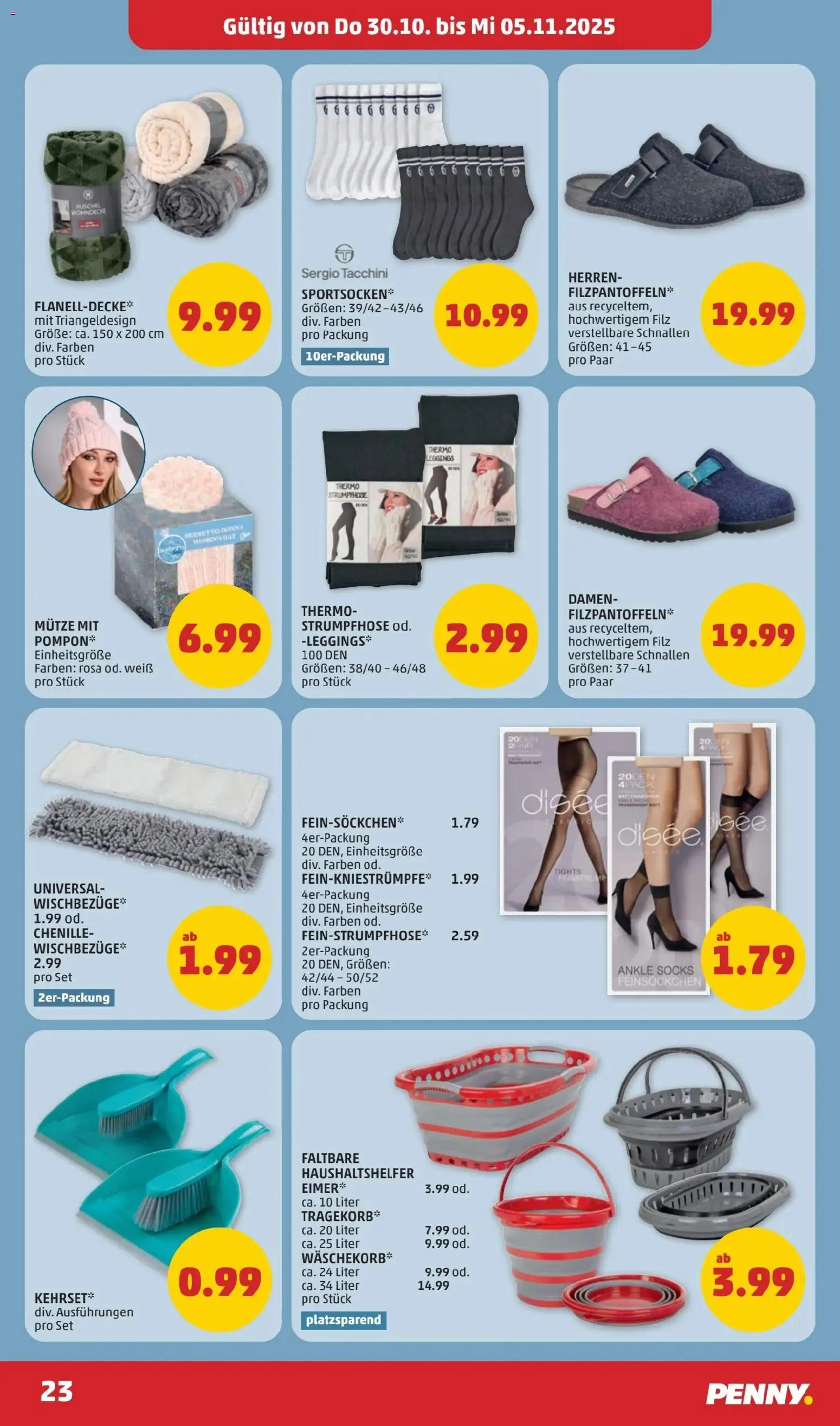 Penny Markt Flugblatt gültig ab 30.10.2025 | Seite: 23 | Produkte: Leggings, Strumpfhose