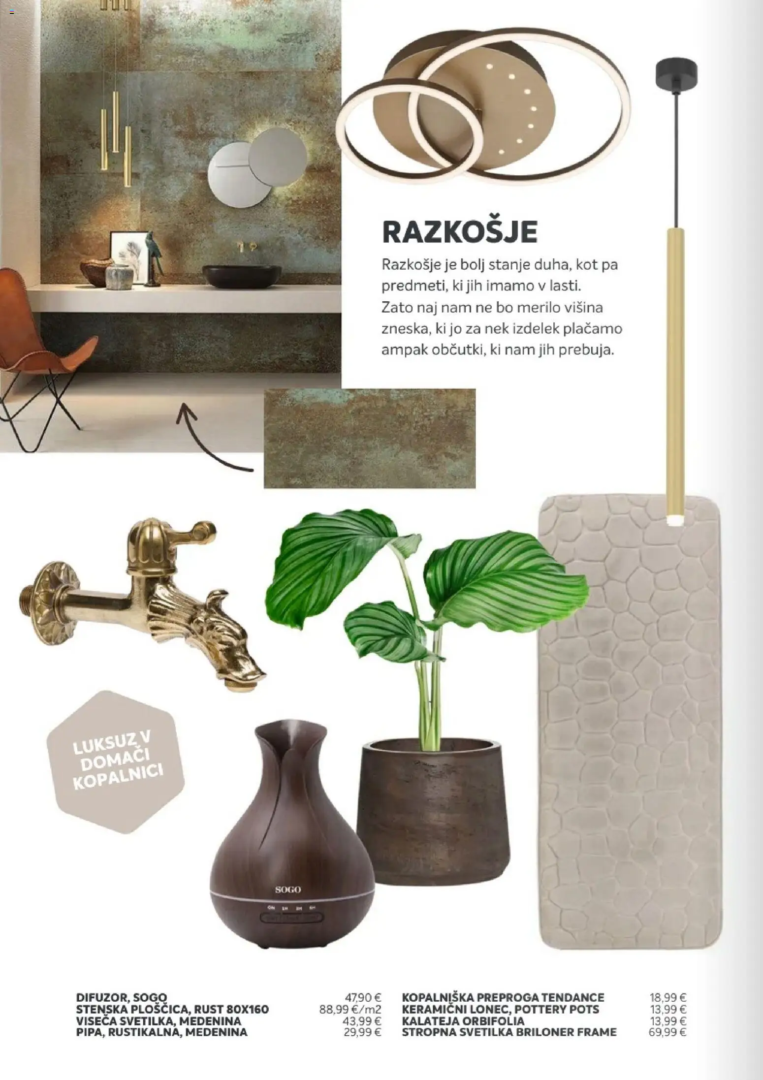 Novi Merkur katalog ponudbe – veljaven od 24.10.2025 | Stran: 8 | Izdelki: Preproga, Svetilka