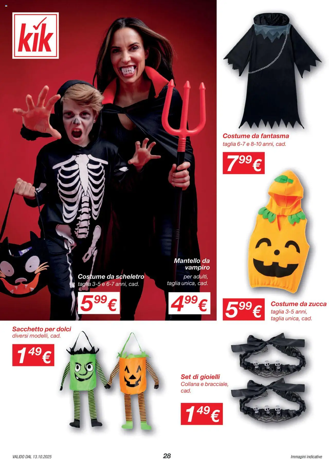 Volantino KiK del 13.10.2025 | Pagina: 28 | Prodotti: Zucca, Collana