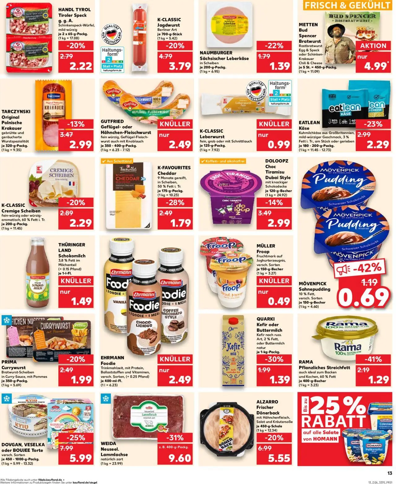Kaufland Prospekt 	 - gültig ab dem 26.06.2025 | Seite: 13 | Produkte: Froop, Rama, Milch, Wurst