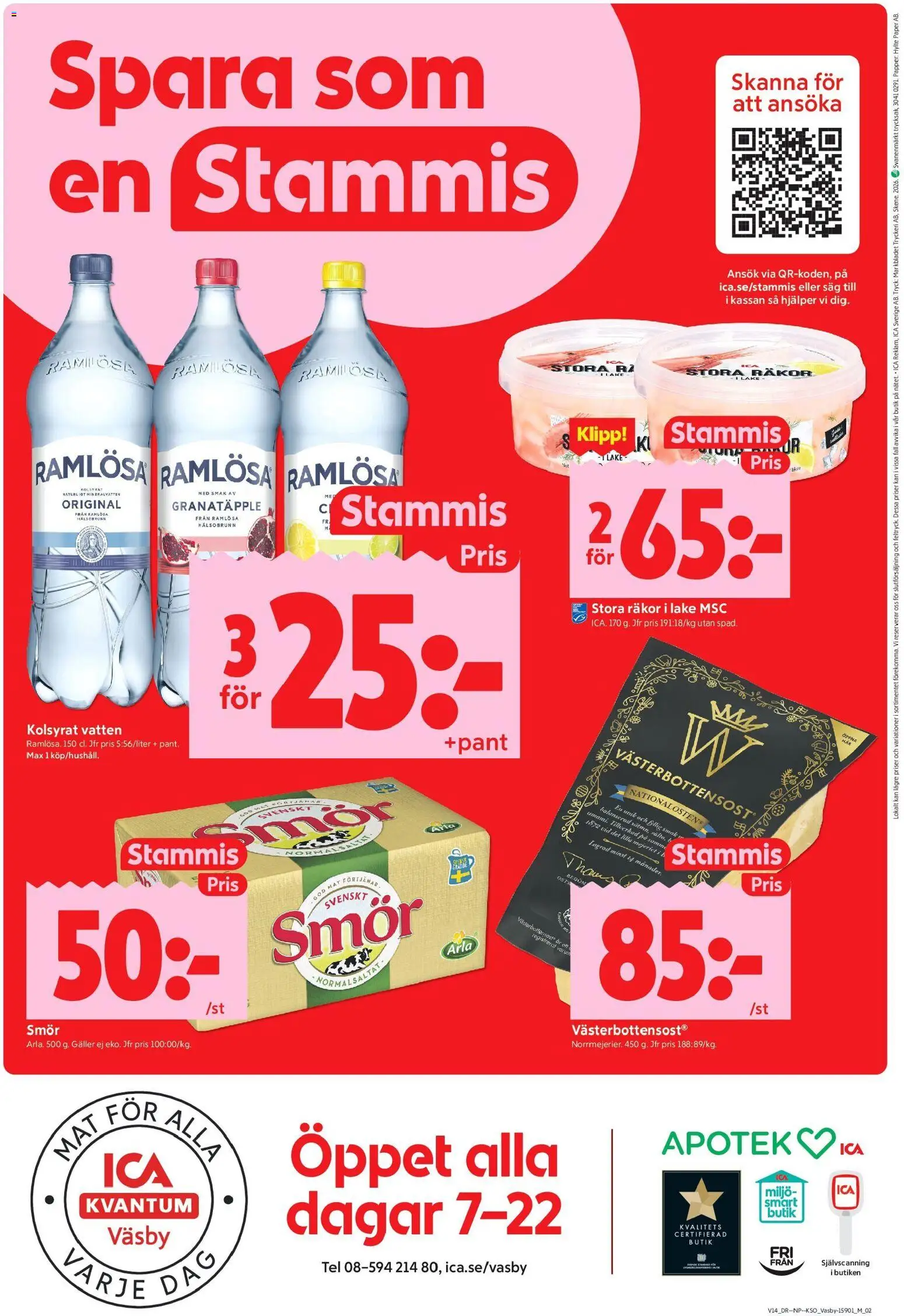 ICA Kvantum reklamblad aktuell från 30.03.2026 | Sida: 10 | Produkter: Galler, Mineralvatten, Smör, Papper
