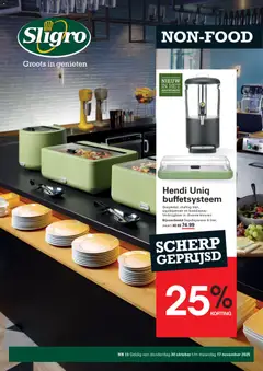 Sligro - Non-Food - Voorbeeld van een folder van Sligro, geldig van 30.10.2025
