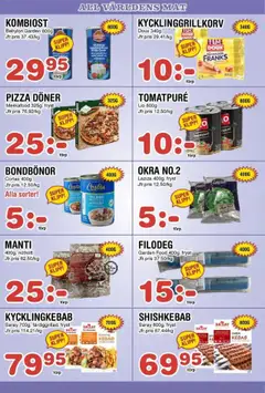 Nya Pulsen - erbjudanden - Förhandsvisning av reklamblad från butik Nya Pulsen aktuell från 13.10.2025 | Sida: 14 | Produkter: Tomatpure, Pizza, Nötkött