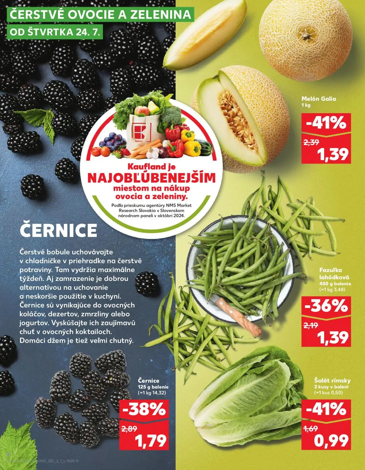 Kaufland Žilina │ platný od 24.07.2025 | Strana: 6 | Produkty: Šalát, Melón, Ovocie