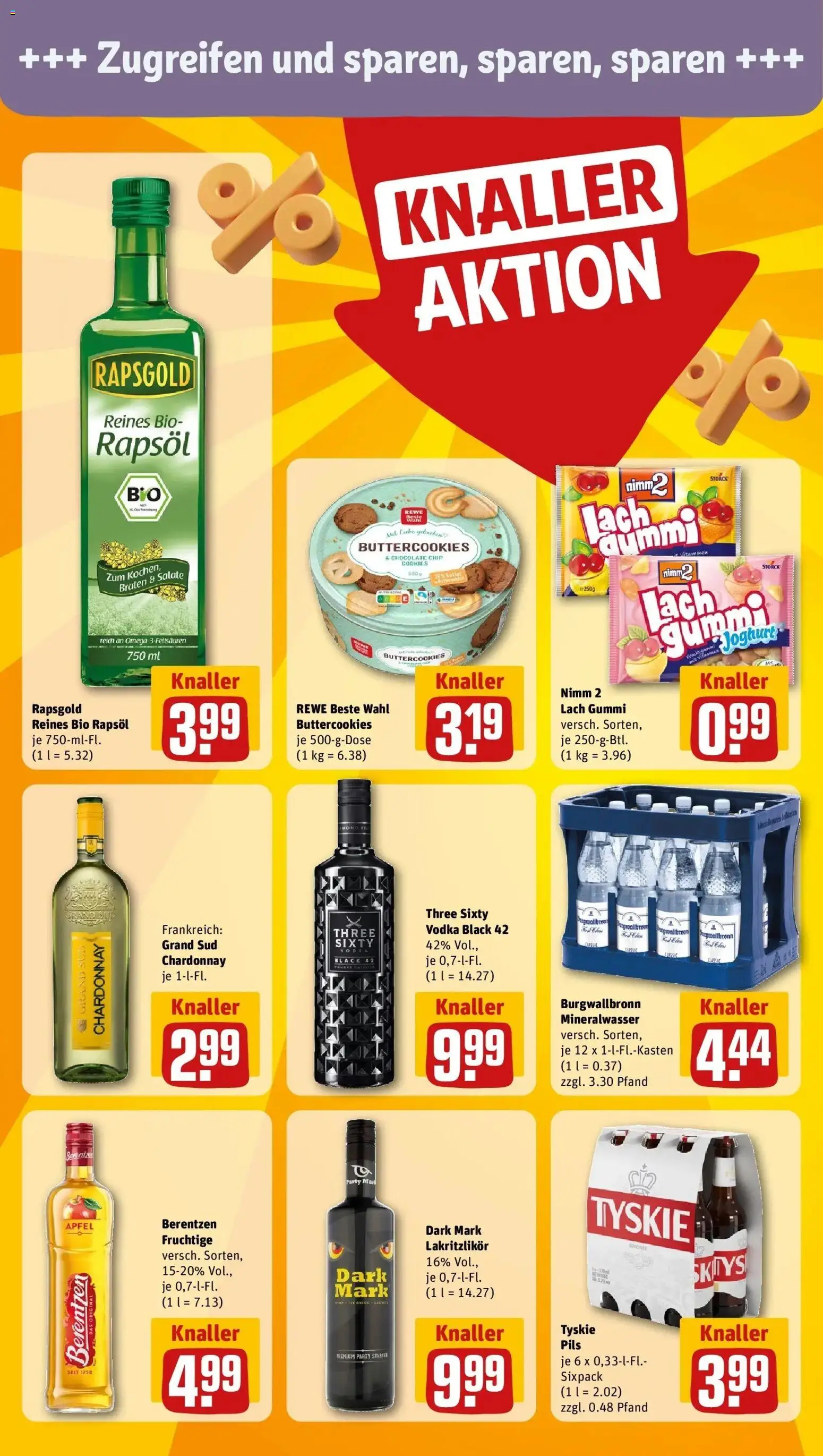 Rewe Prospekt Essen	 – gültig ab 13.04.2026 | Seite: 14 | Produkte: Pils, Äpfel, Mineralwasser, Grand sud
