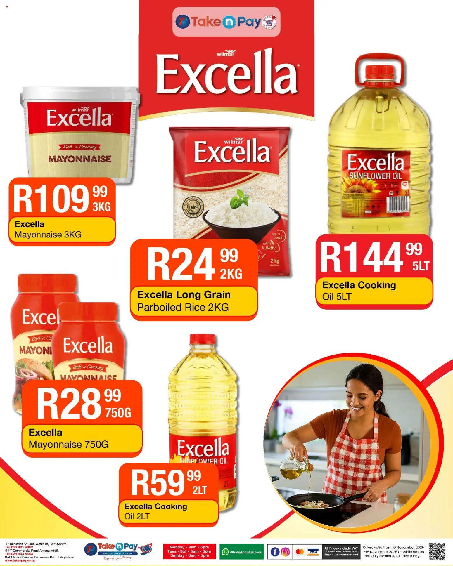 New Take n Pay catalogue – valid from 10.11.2025 | Page: 7 | Products: Oil, Rice, Mayonnaise
